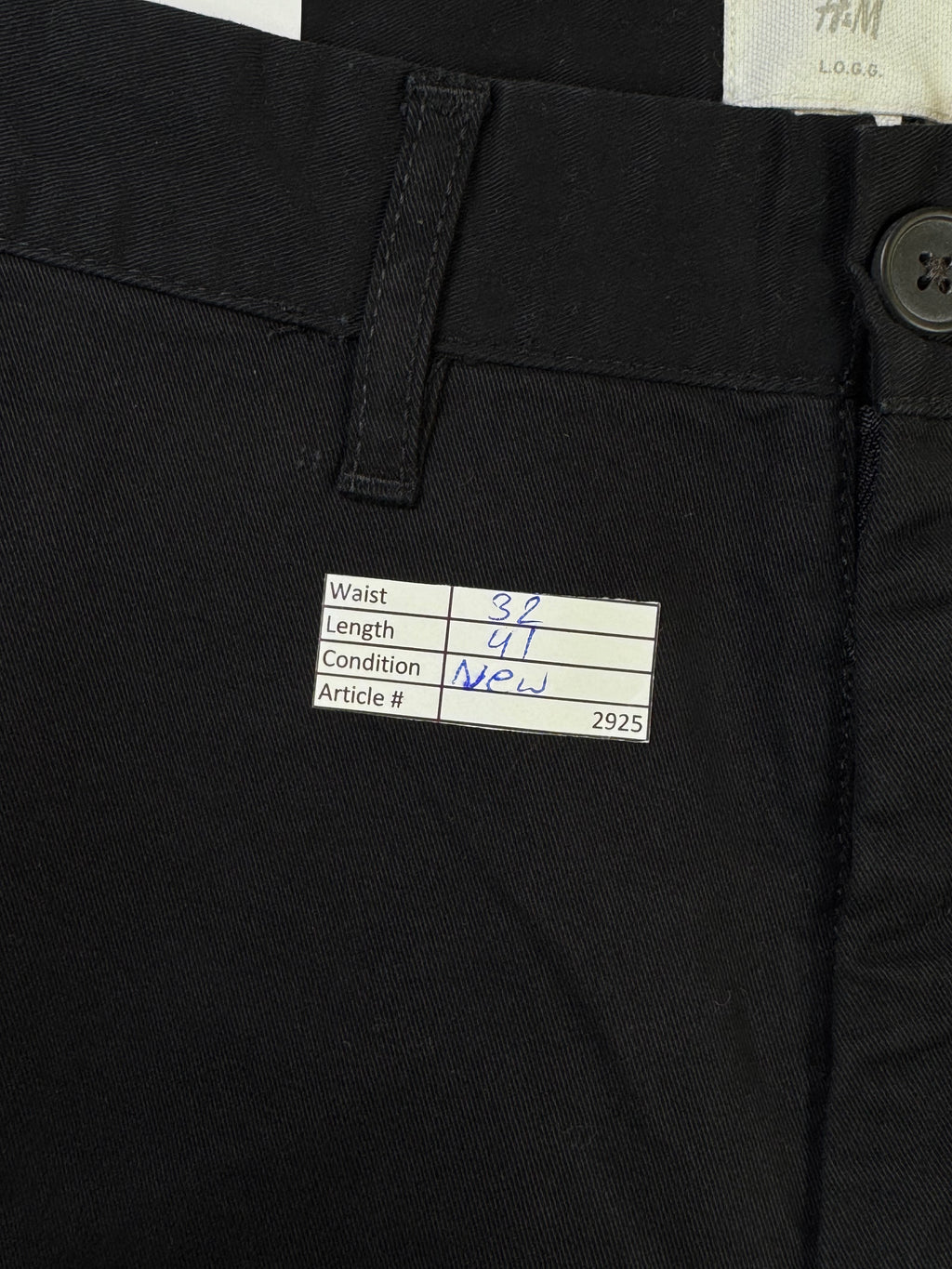H&M® Waist: 32" | Black | Chino Pant | Fit: Skinny | 2925 - Genuine Maal