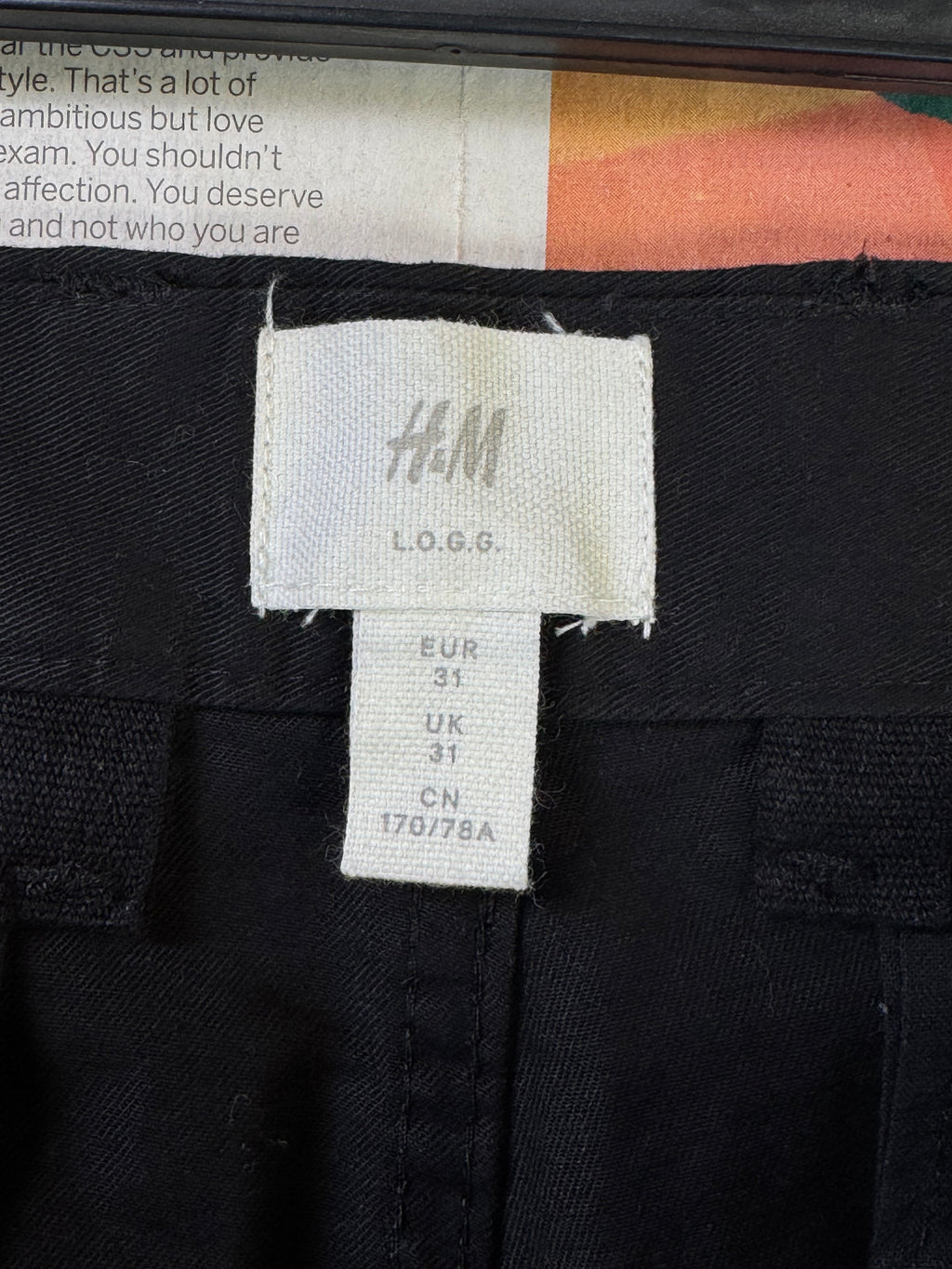 H&M® Waist: 32" | Black | Chino Pant | Fit: Skinny | 2925 - Genuine Maal