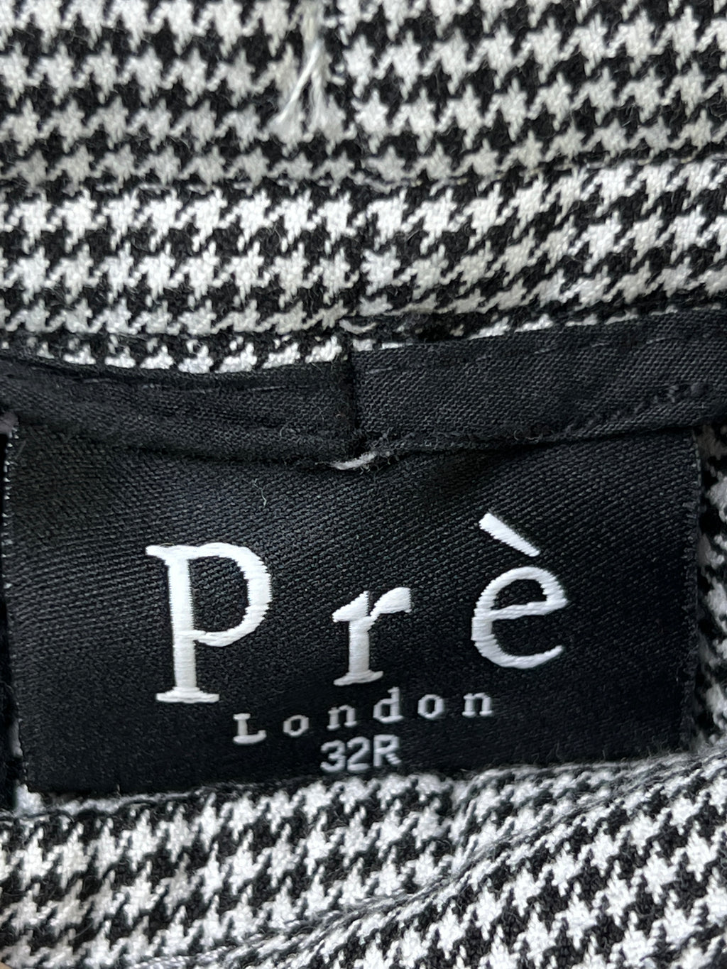 Pre' London® Waist: 28" to 30" | Black Check | Trouser | 2609 - Genuine Maal