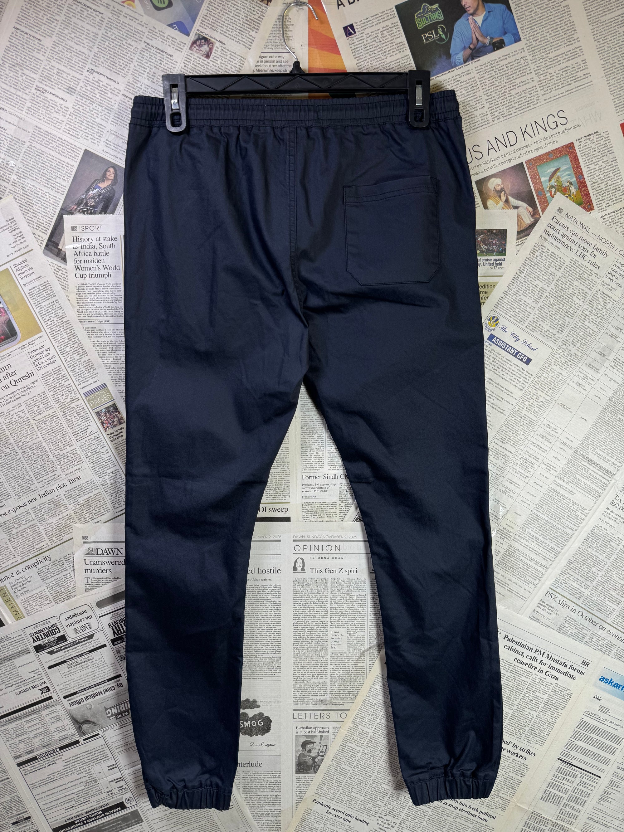 River Island® Waist: 32" | Black | Casual Trouser | Stretch Lining | 2923 - Genuine Maal