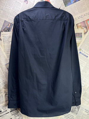 George® Medium | Chest: 21.5" | Black | Collar 15" Shirt | Poly - Cotton | 3882 - Genuine Maal