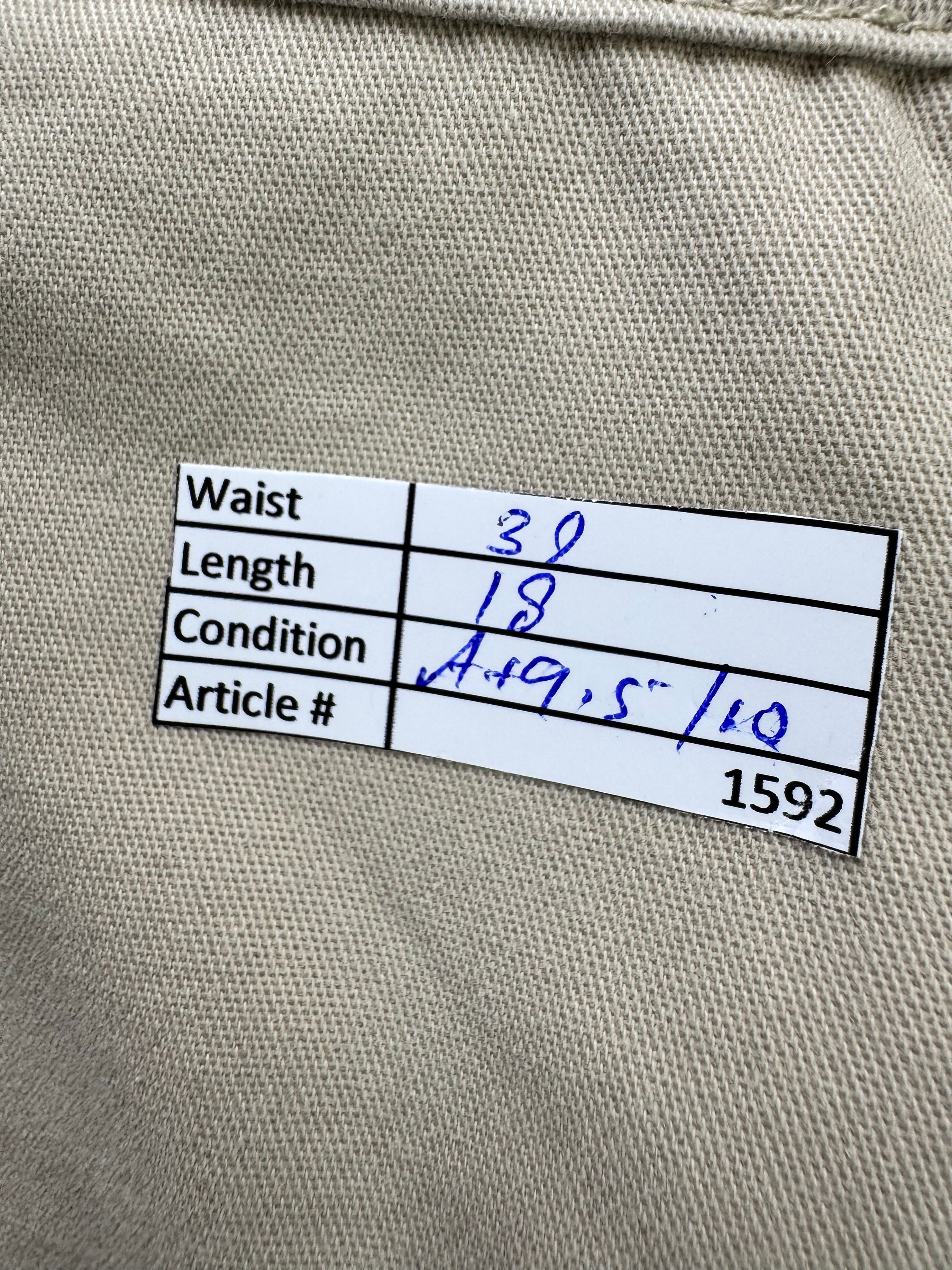 MAN® Waist: 32" | Beige | Denim Cargo Shorts | Cotton | 1592 - Genuine Maal