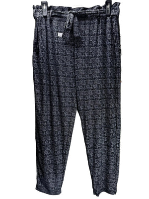 Mitzy® Waist: 32" to 34" | Crosshatch Patern | Drawstrings Pants | B8 - 2507 - Genuine Maal