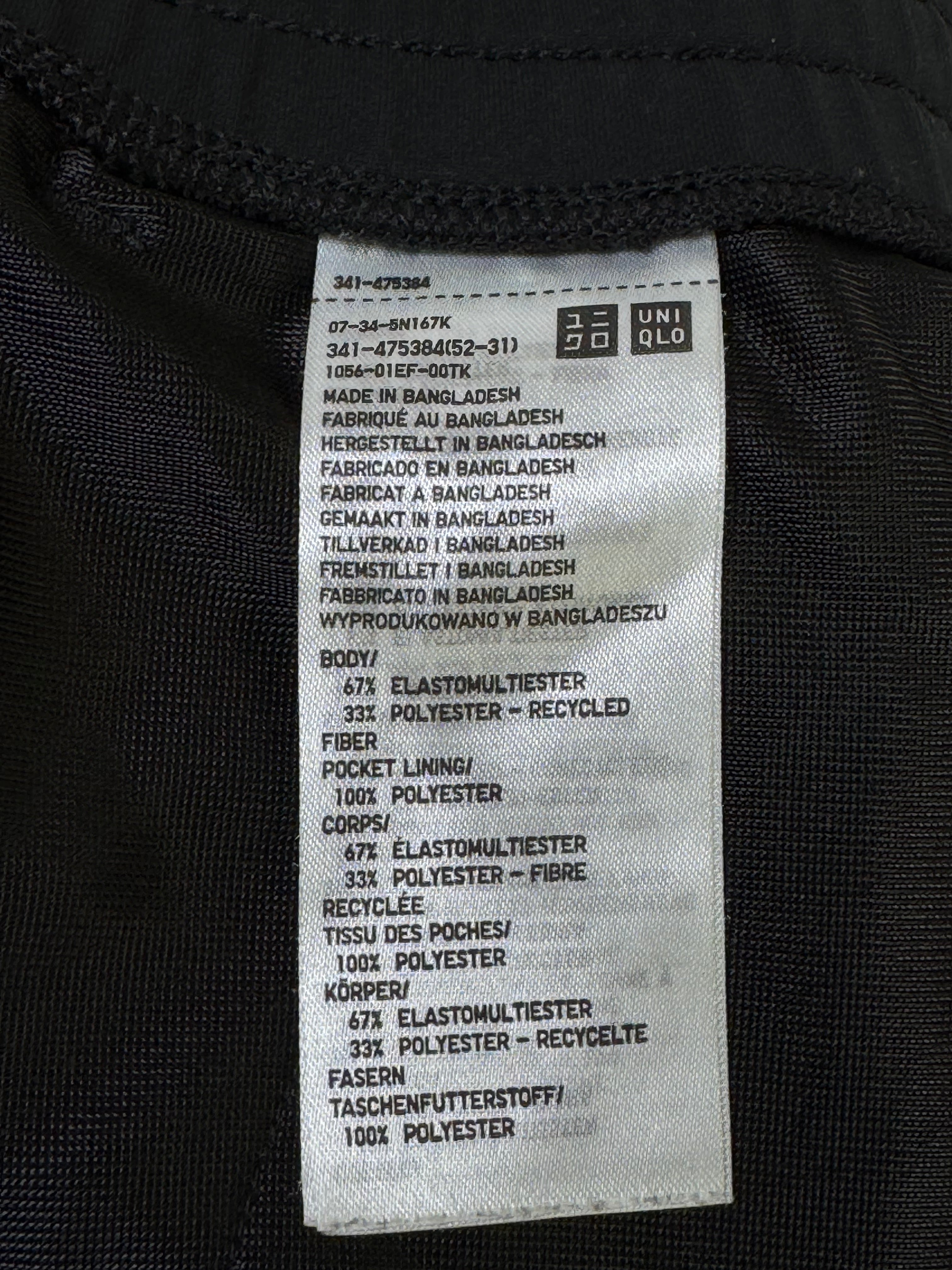 Uniqlo® Waist: 30" | Black | Trouser | Stretch Lining | 2931 - Genuine Maal