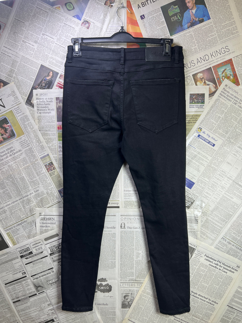 Asylum® Waist: 32" | Black | Denim Pant | 2611 - Genuine Maal
