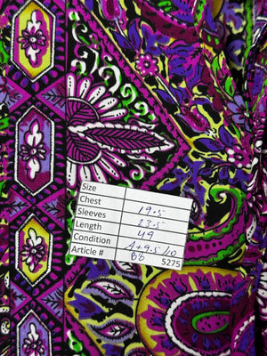 Shein® Medium | Bust: 19.5" | Paisley Pattern | Maxi Dress | B8 - 5275 - Genuine Maal