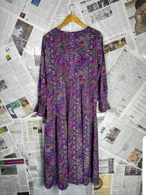 Shein® Medium | Bust: 19.5" | Paisley Pattern | Maxi Dress | B8 - 5275 - Genuine Maal