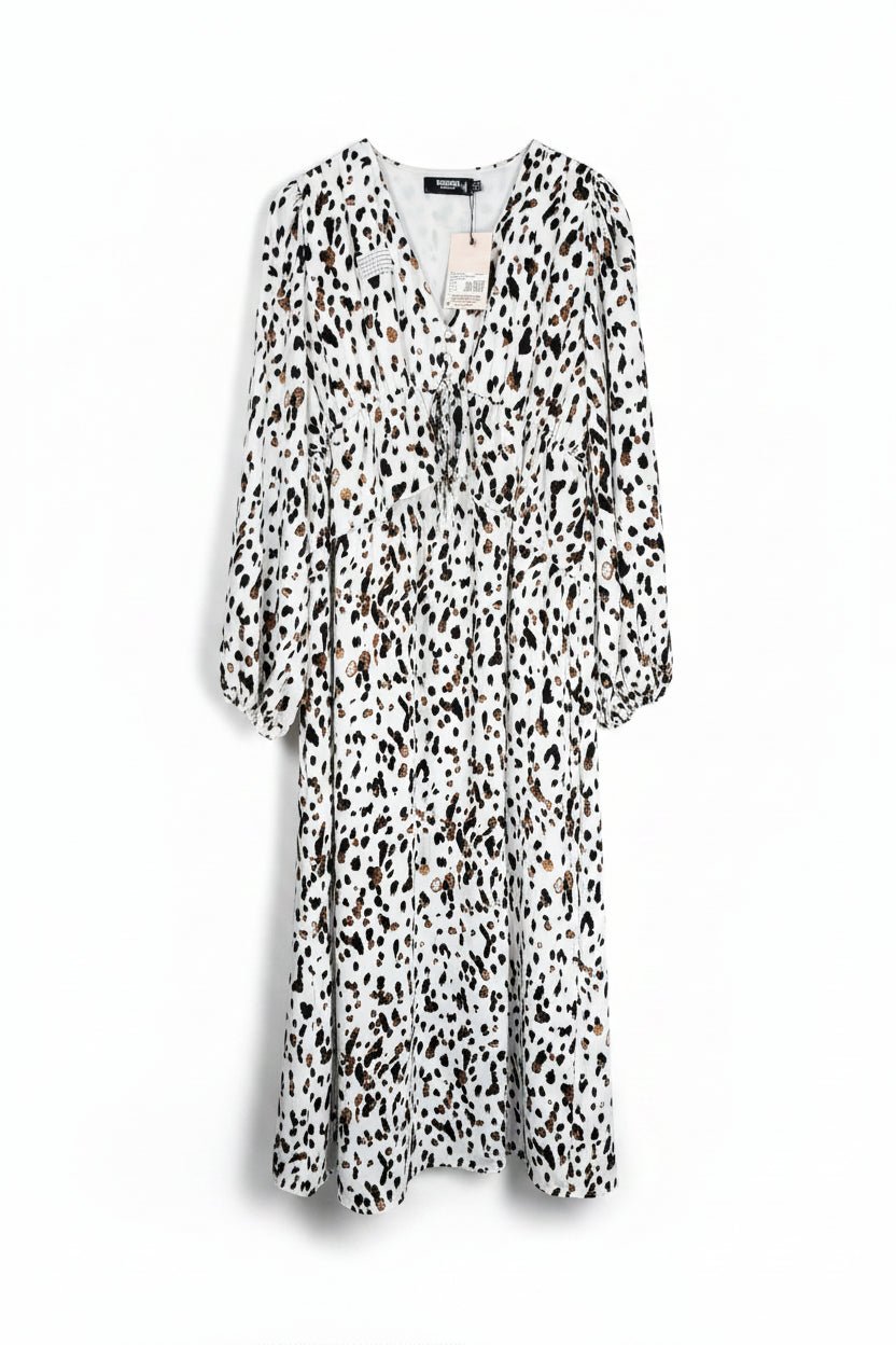 Missguided® Large | Bust: 20" | Leopard - Inspired Print | Maxi Dress | B8 - 5271 - Genuine Maal