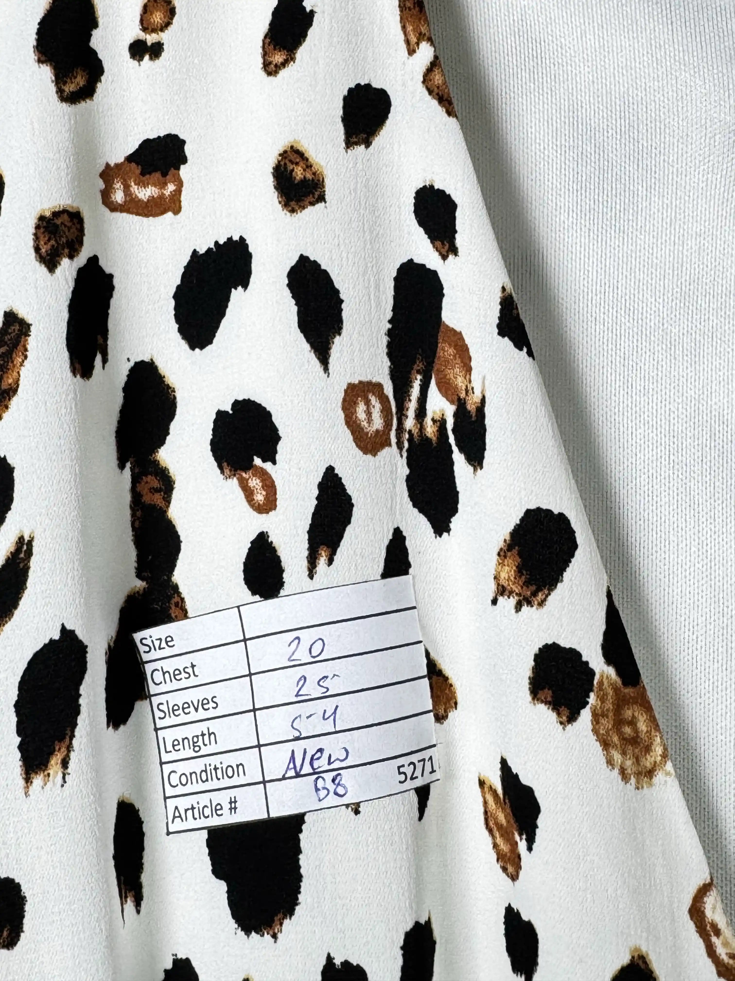 Missguided® Large | Bust: 20" | Leopard - Inspired Print | Maxi Dress | B8 - 5271 - Genuine Maal