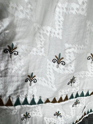 Next® Small | Bust: 18" | Embroidered Floral | Mini Dress | B8 - 5264 - Genuine Maal