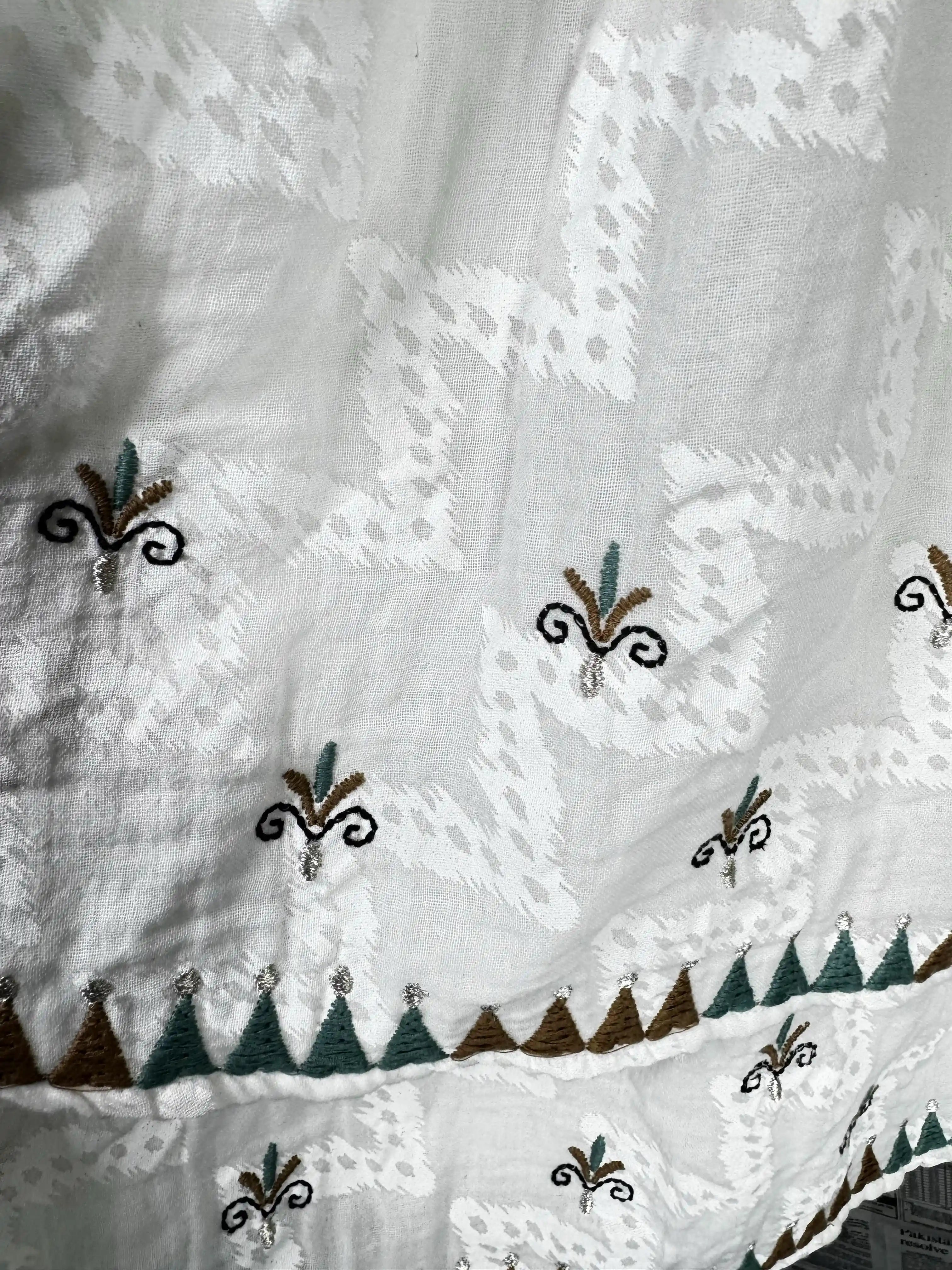 Next® Small | Bust: 18" | Embroidered Floral | Mini Dress | B8 - 5264 - Genuine Maal