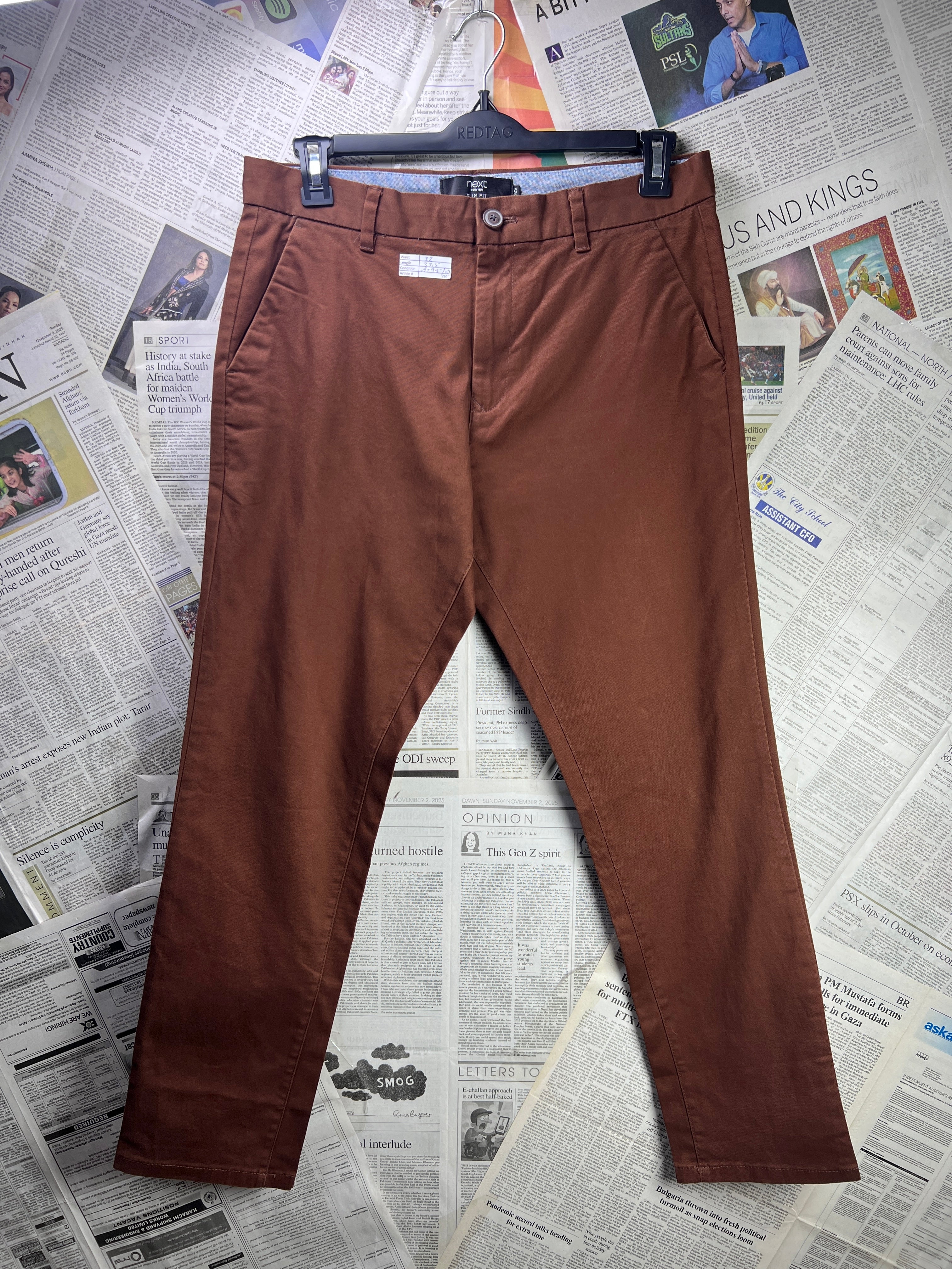 Next® Waist: 32" | Umber Brown | Chino Pant | 2627 - Genuine Maal