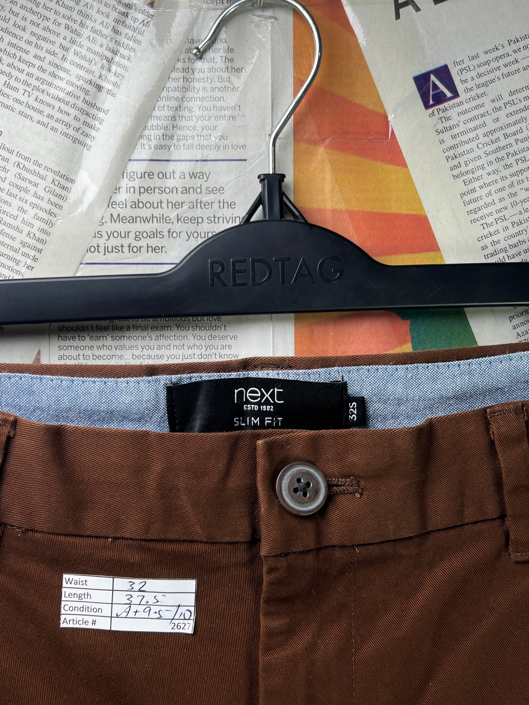 Next® Waist: 32" | Umber Brown | Chino Pant | 2627 - Genuine Maal
