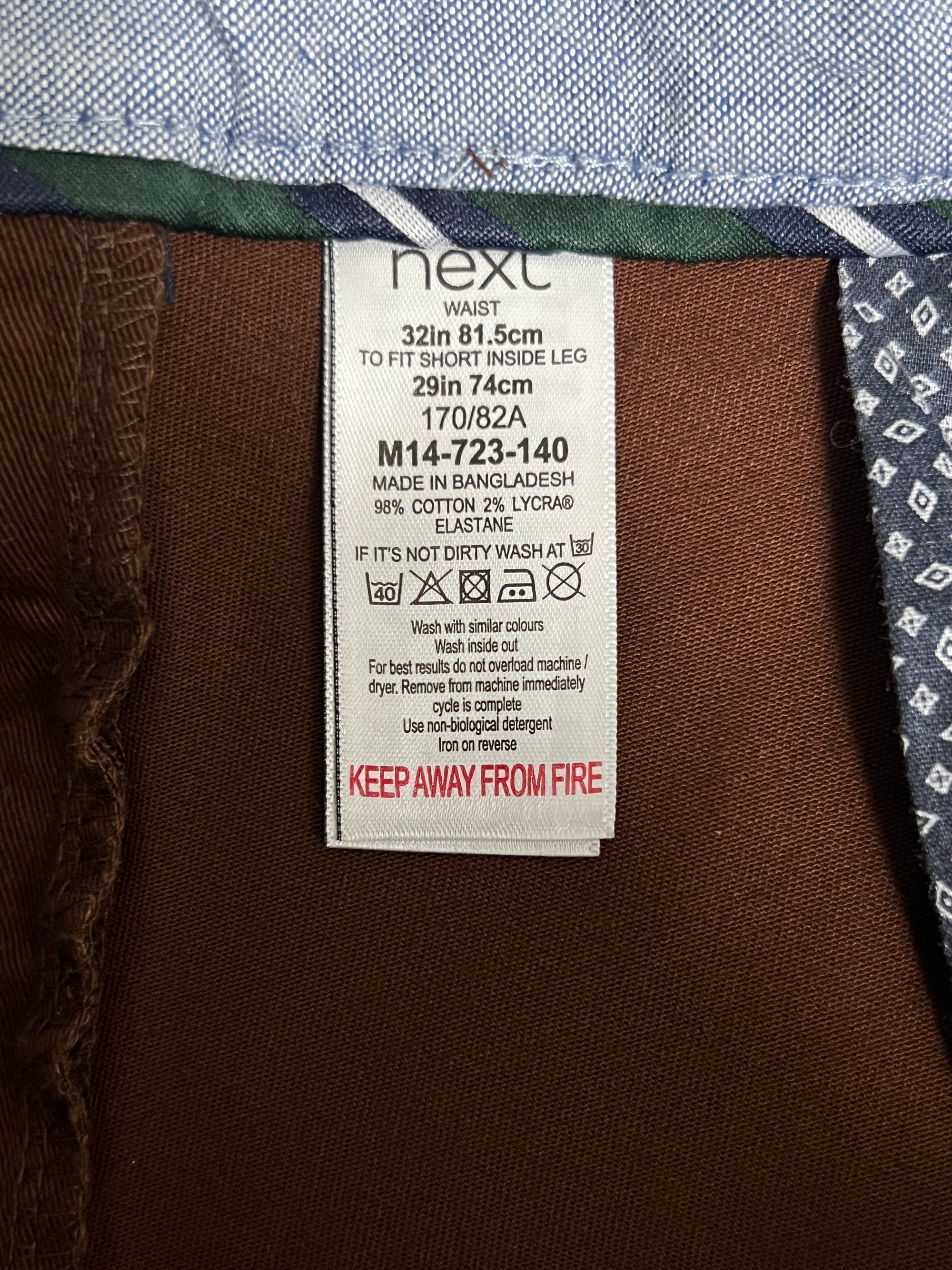 Next® Waist: 32" | Umber Brown | Chino Pant | 2627 - Genuine Maal