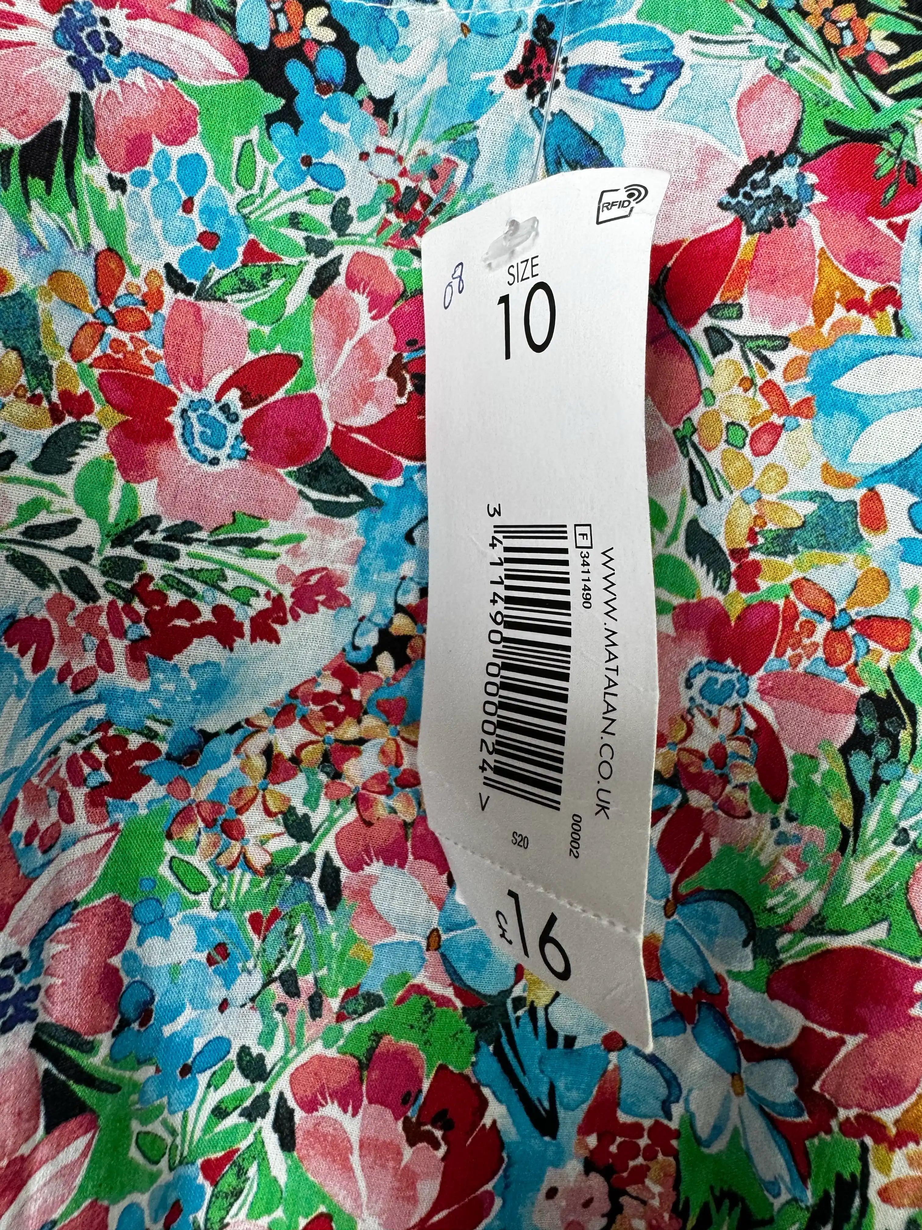Papaya® Medium | Bust: 19" | Floral Print | Mini Dress | B8 - 5268 - Genuine Maal