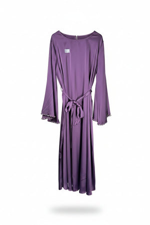 ® XXL | Bust: 30" | Crinkled Solid Olive Green | Maxi Dress | B8 - 5265 - Genuine Maal