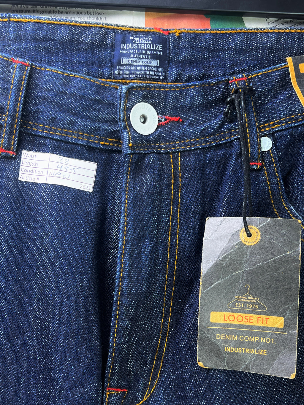 Industrialize® Waist: 32" | Blue | Denim Pant | 2621 - Genuine Maal