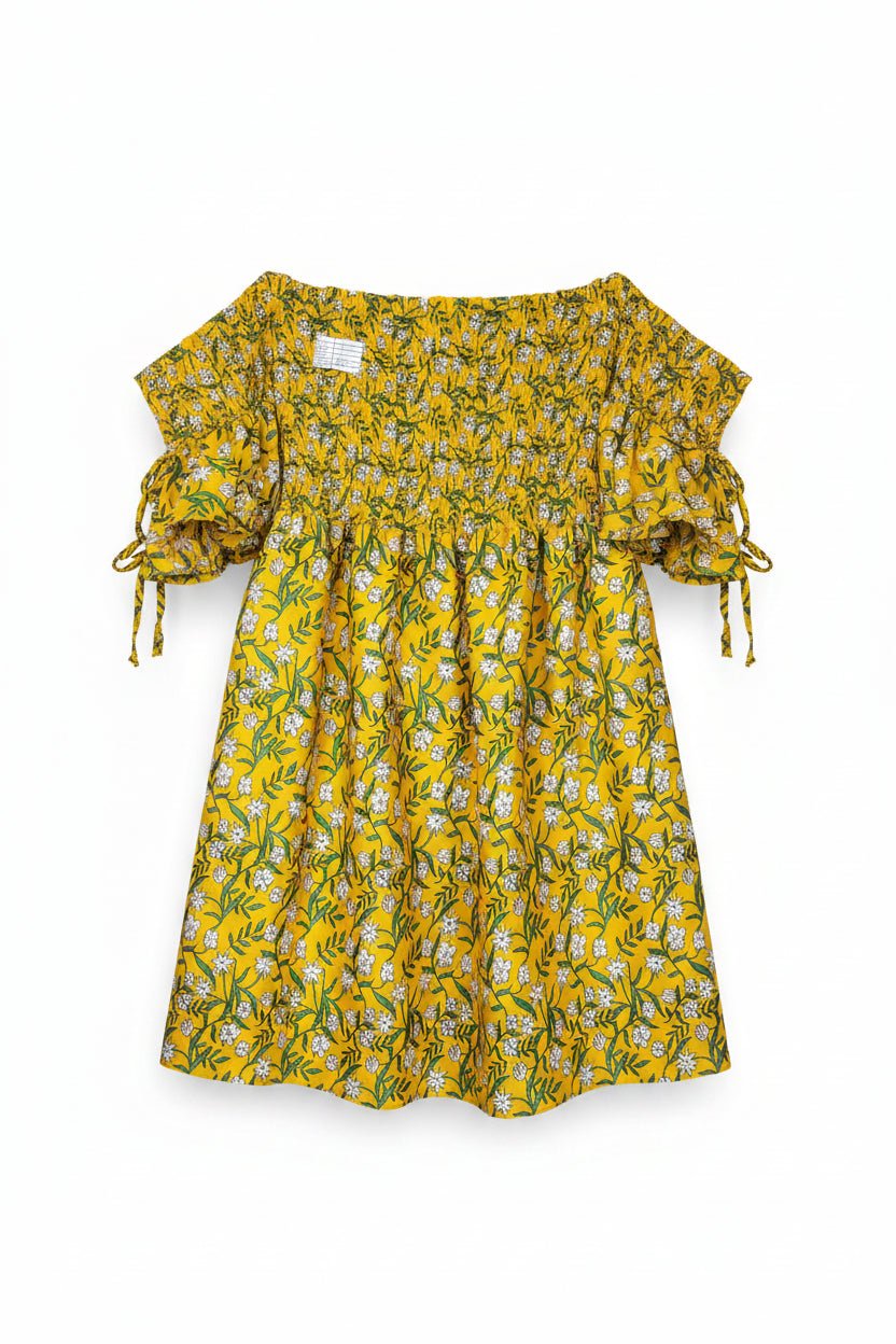 ® XS | Bust: 15.5" | Floral Pattern | Mini Dress | B8 - 5267 - Genuine Maal