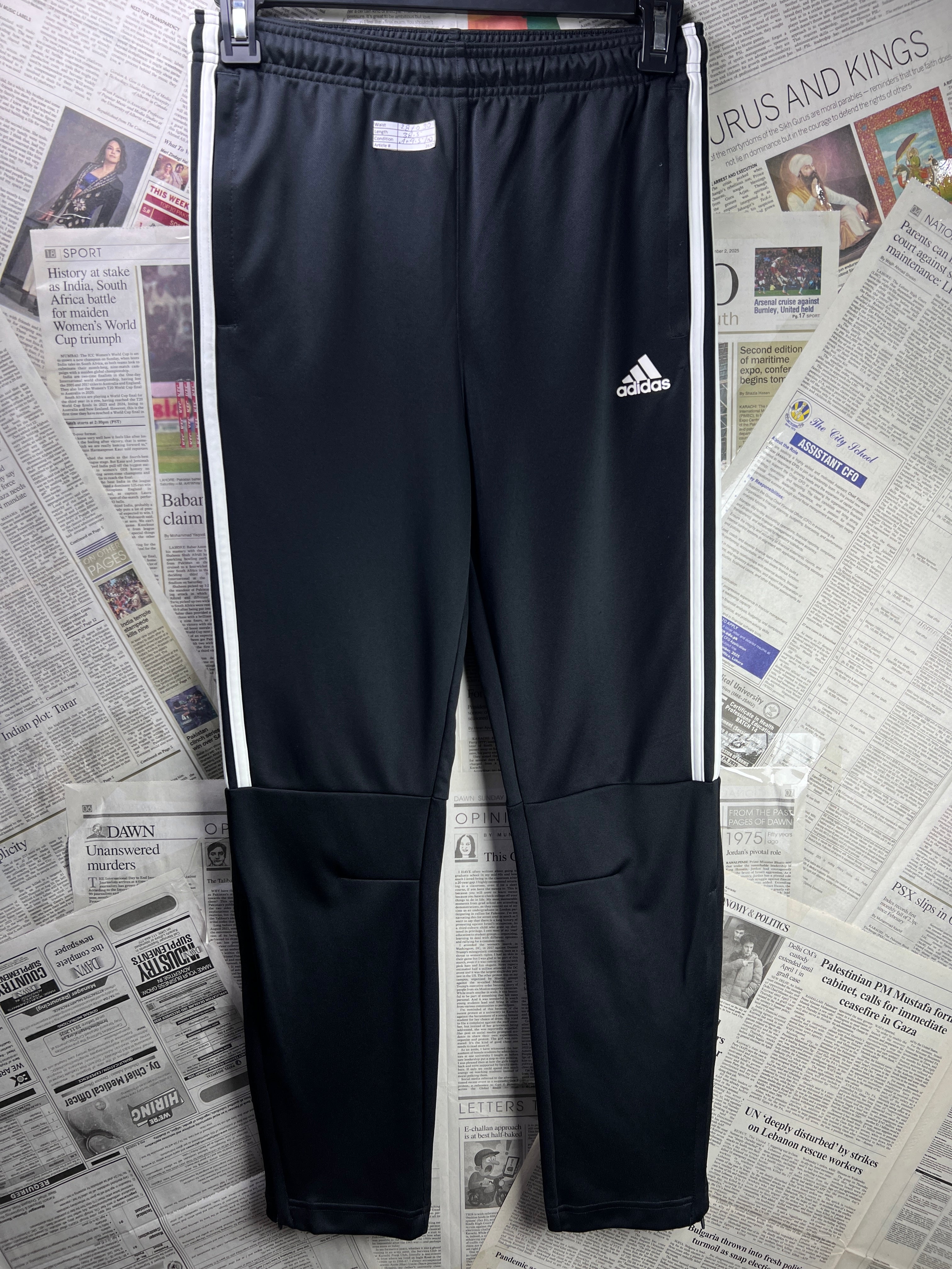 Adid*s® Waist: 28" to 30" | Black | Trouser | 2637 - Genuine Maal