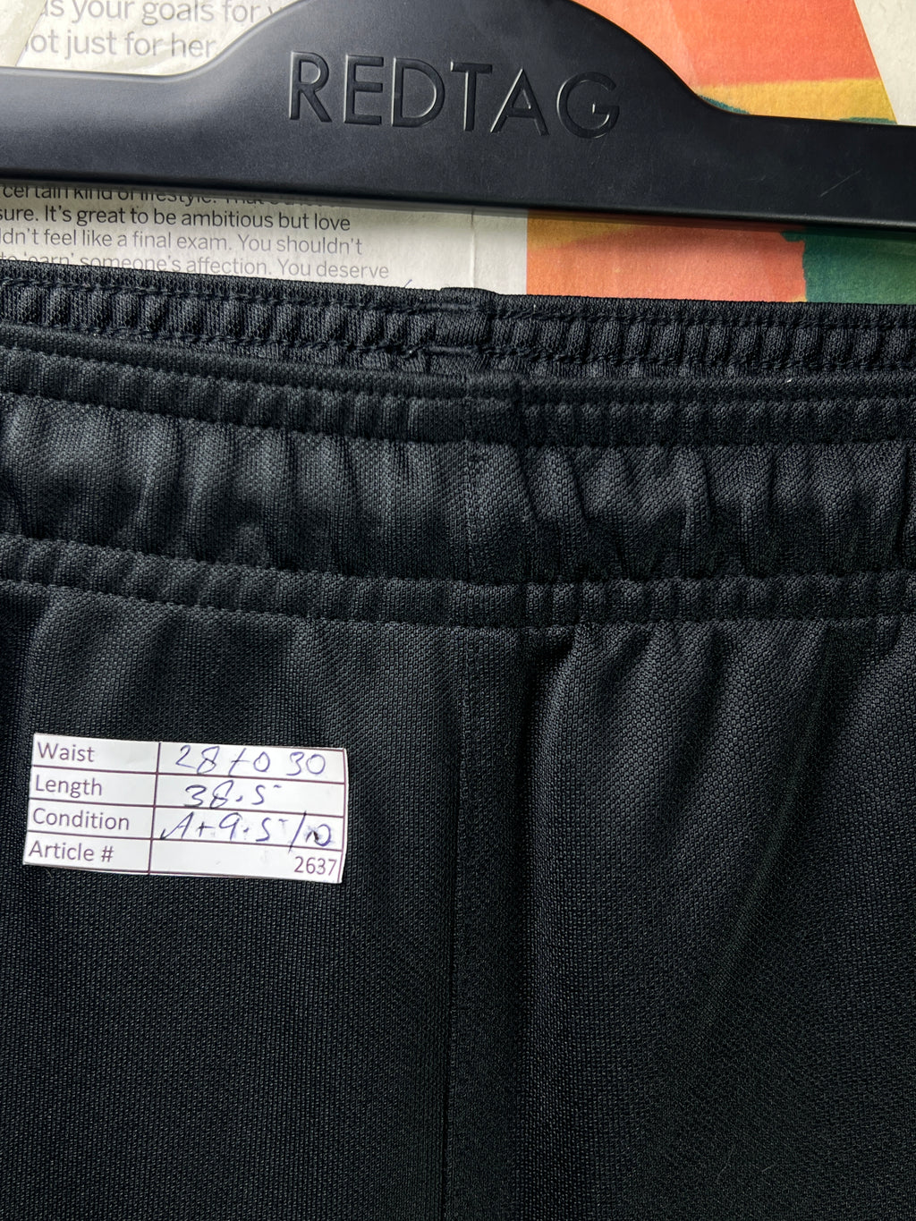 Adid*s® Waist: 28" to 30" | Black | Trouser | 2637 - Genuine Maal