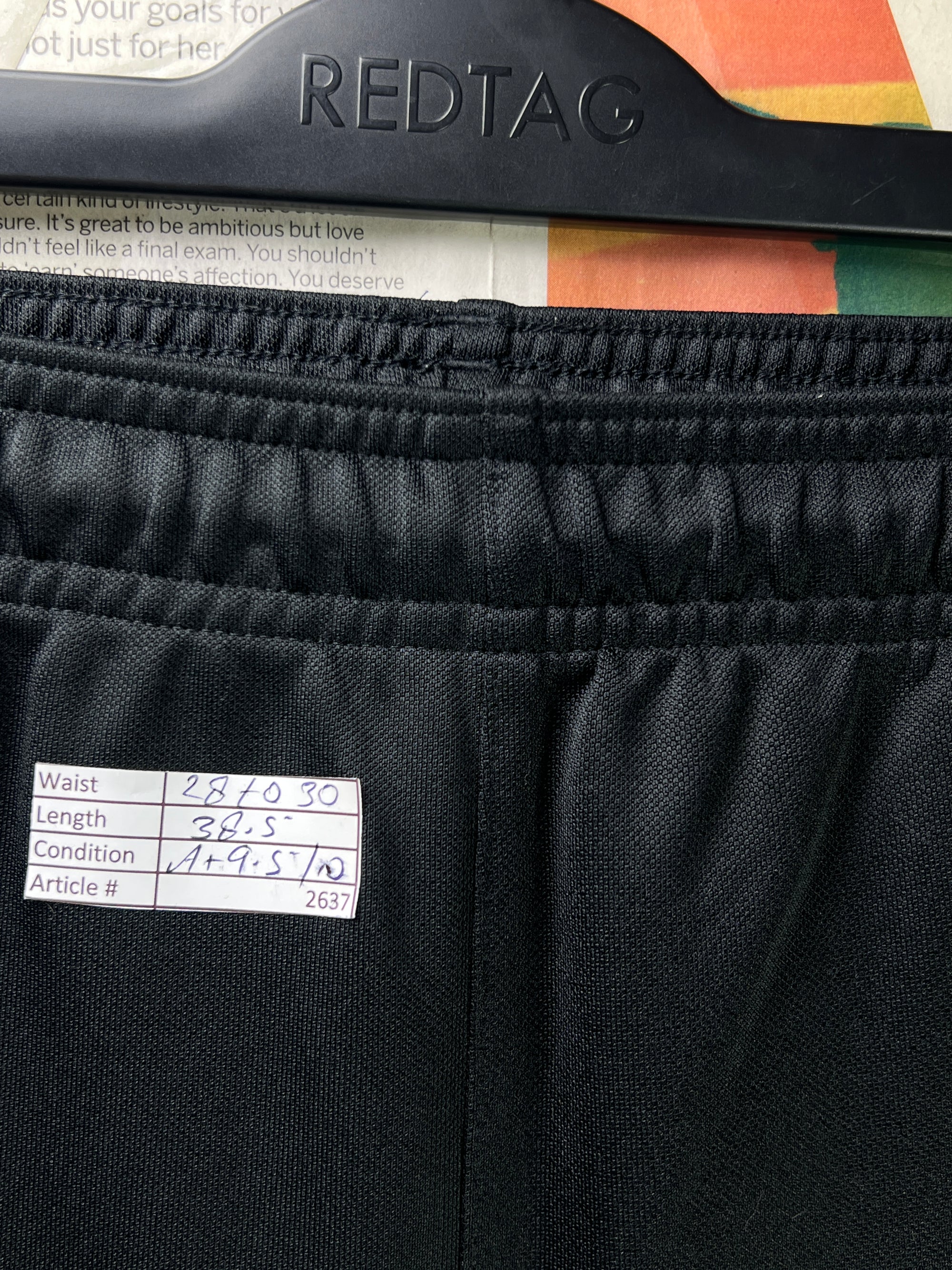 Adid*s® Waist: 28" to 30" | Black | Trouser | 2637 - Genuine Maal