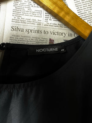 Nocturne® Large | Bust: 21" | Black | Midi Dress | B8 - 5255 - Genuine Maal