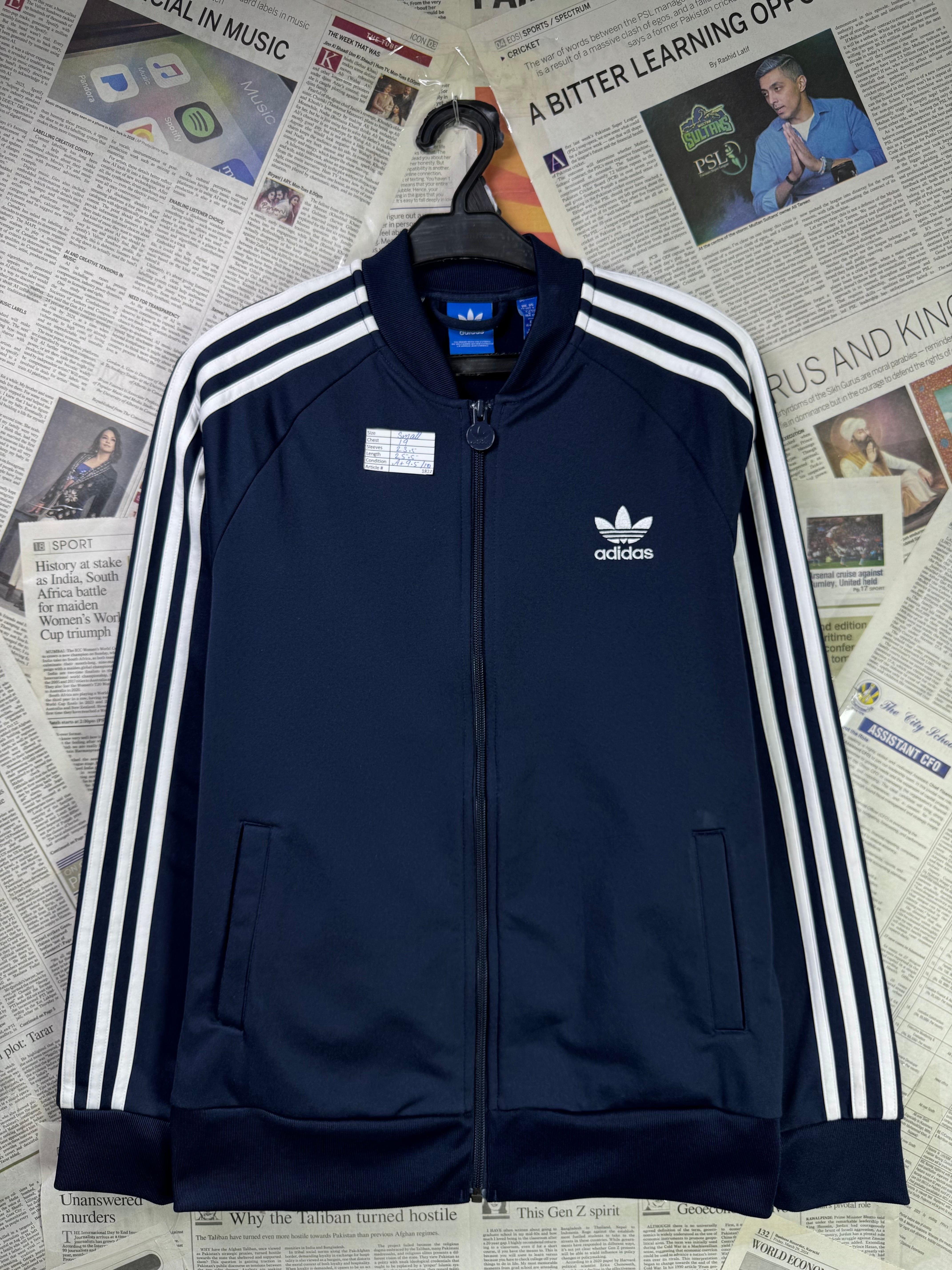 Kids - Adid*s® Small | Chest: 19" | Navy | Jacket | Inner: Stretch | 1822 - Genuine Maal