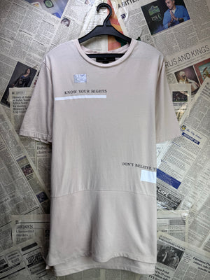 Forever® Small | Chest: 19" | Light Brown | T-Shirt | Cotton | 4100 - Genuine Maal