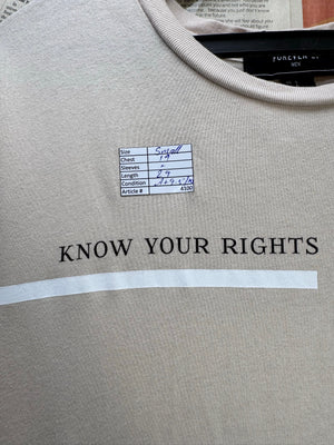 Forever® Small | Chest: 19" | Light Brown | T-Shirt | Cotton | 4100 - Genuine Maal