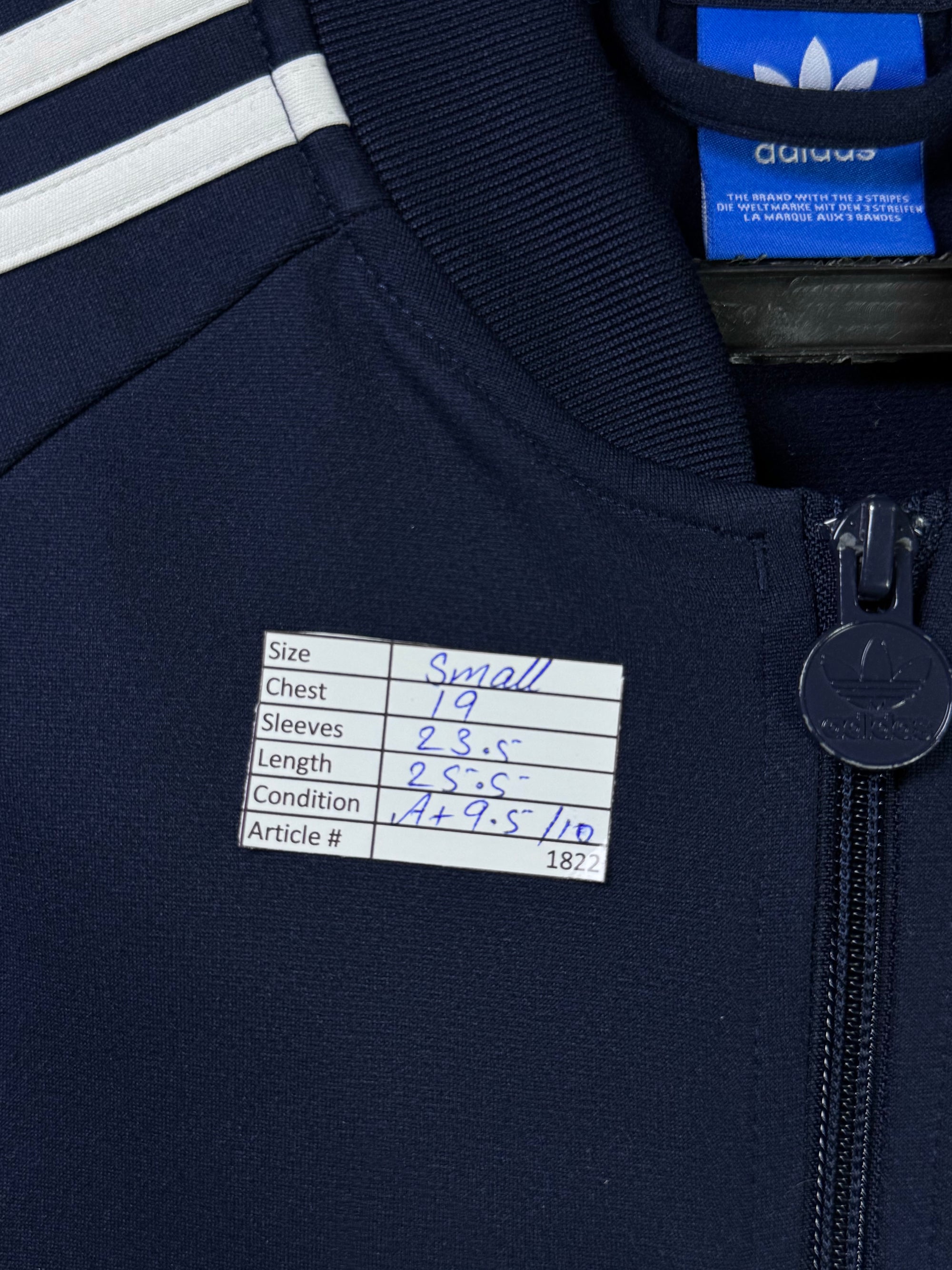 Kids - Adid*s® Small | Chest: 19" | Navy | Jacket | Inner: Stretch | 1822 - Genuine Maal