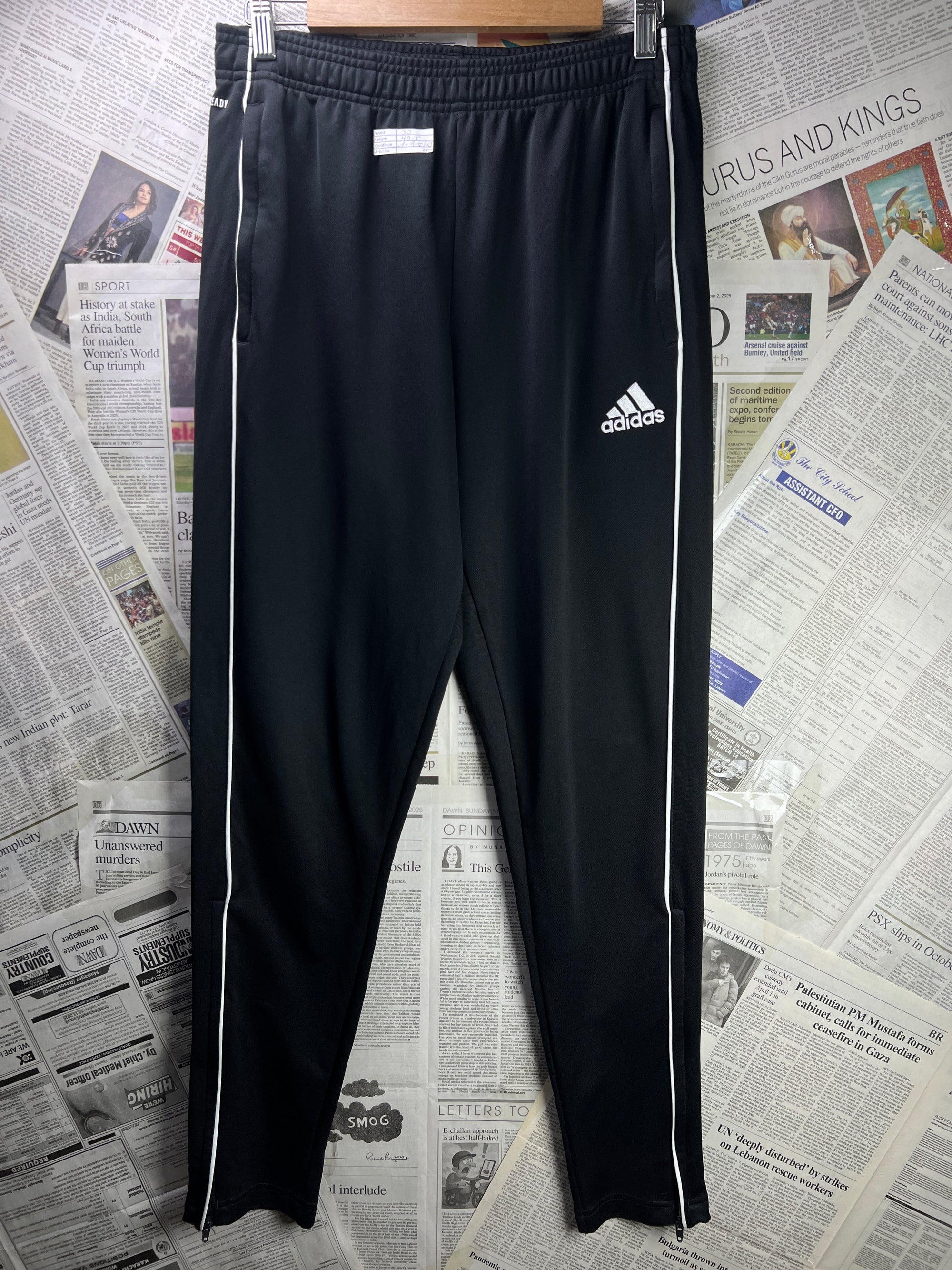 Adid*s® Waist: 30" | Black | Trouser | 2334 - Genuine Maal