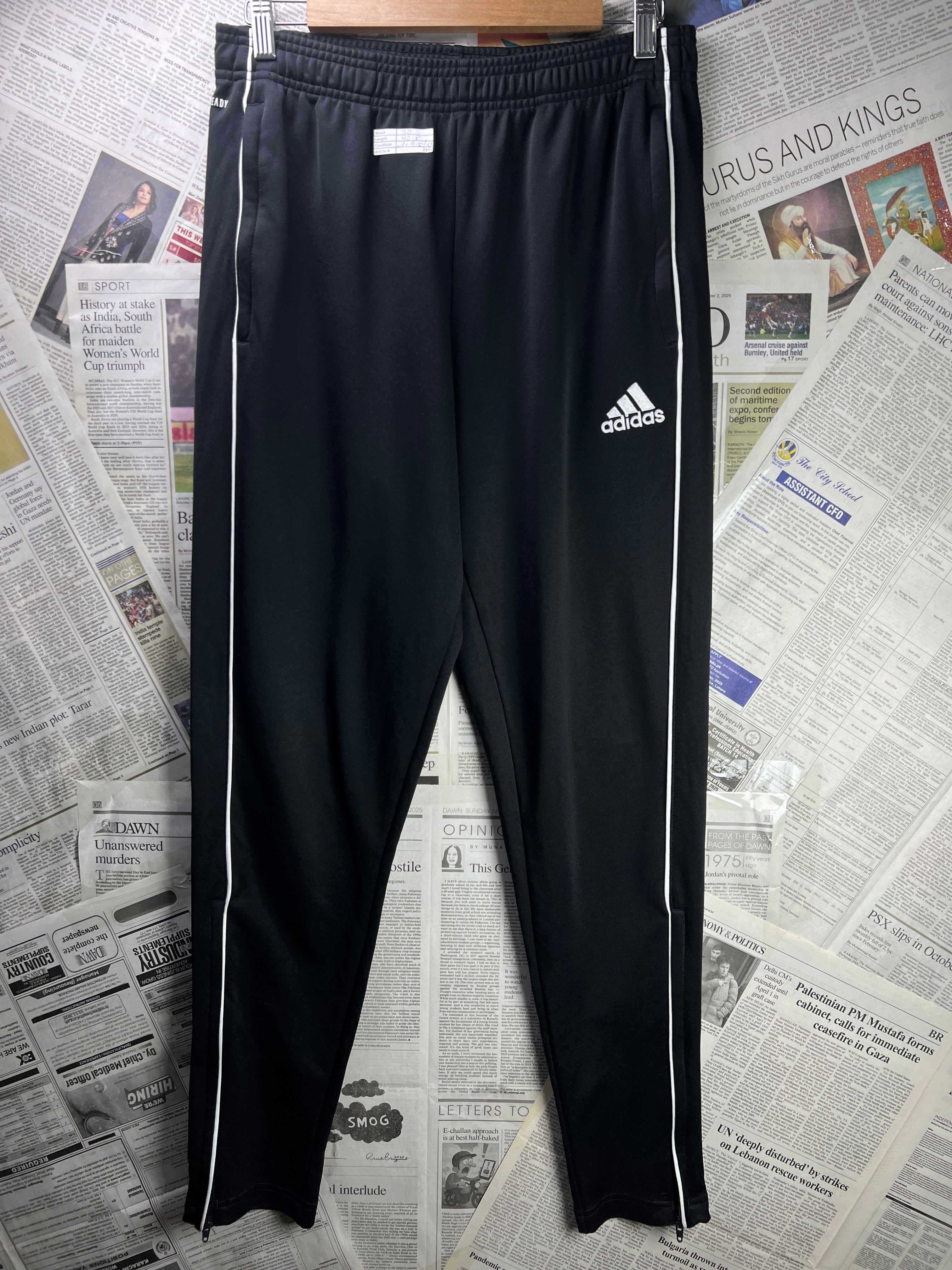 Adid*s® Waist: 30" | Black | Trouser | 2334 - Genuine Maal