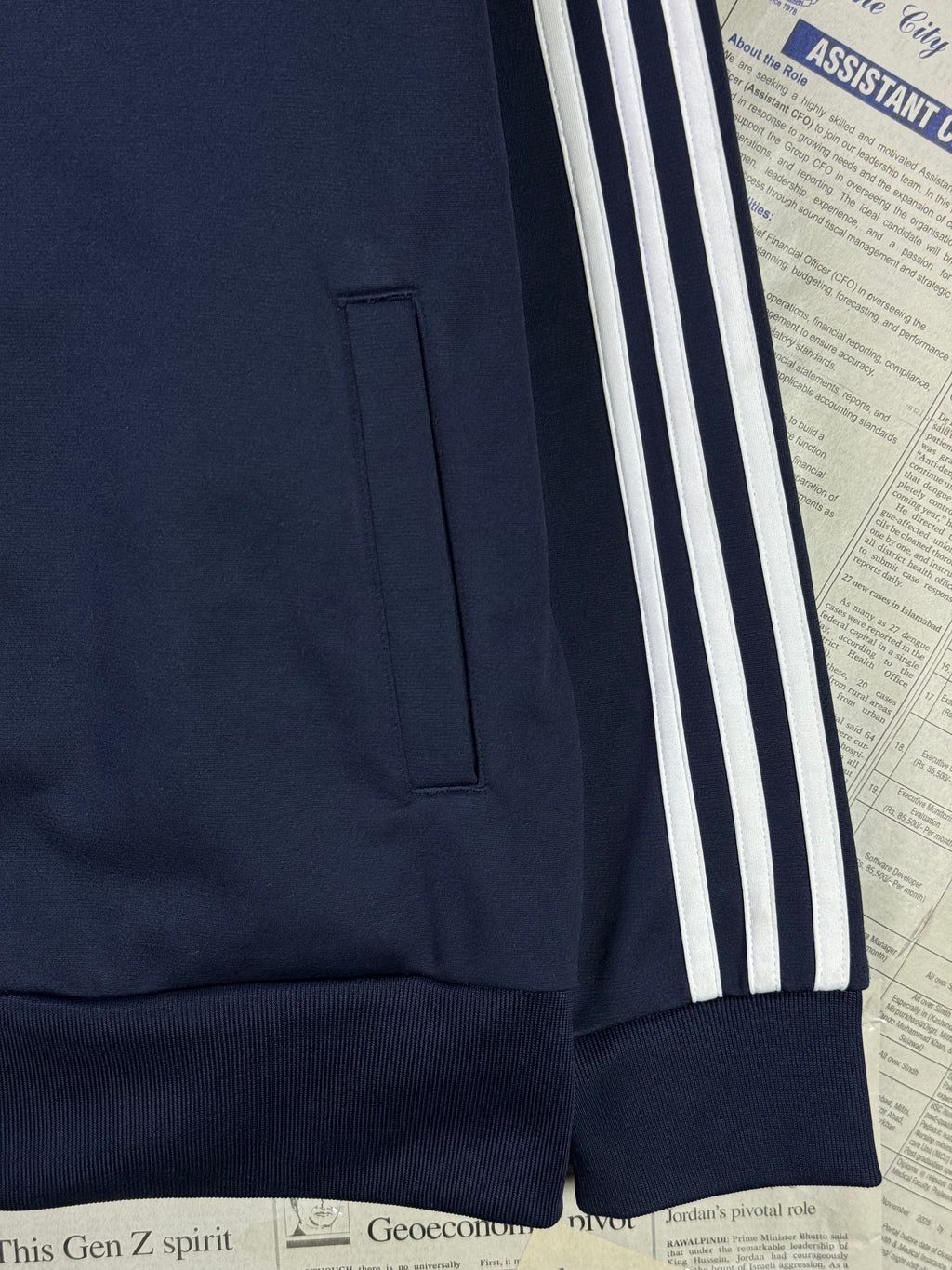 Kids - Adid*s® Small | Chest: 19" | Navy | Jacket | Inner: Stretch | 1822 - Genuine Maal