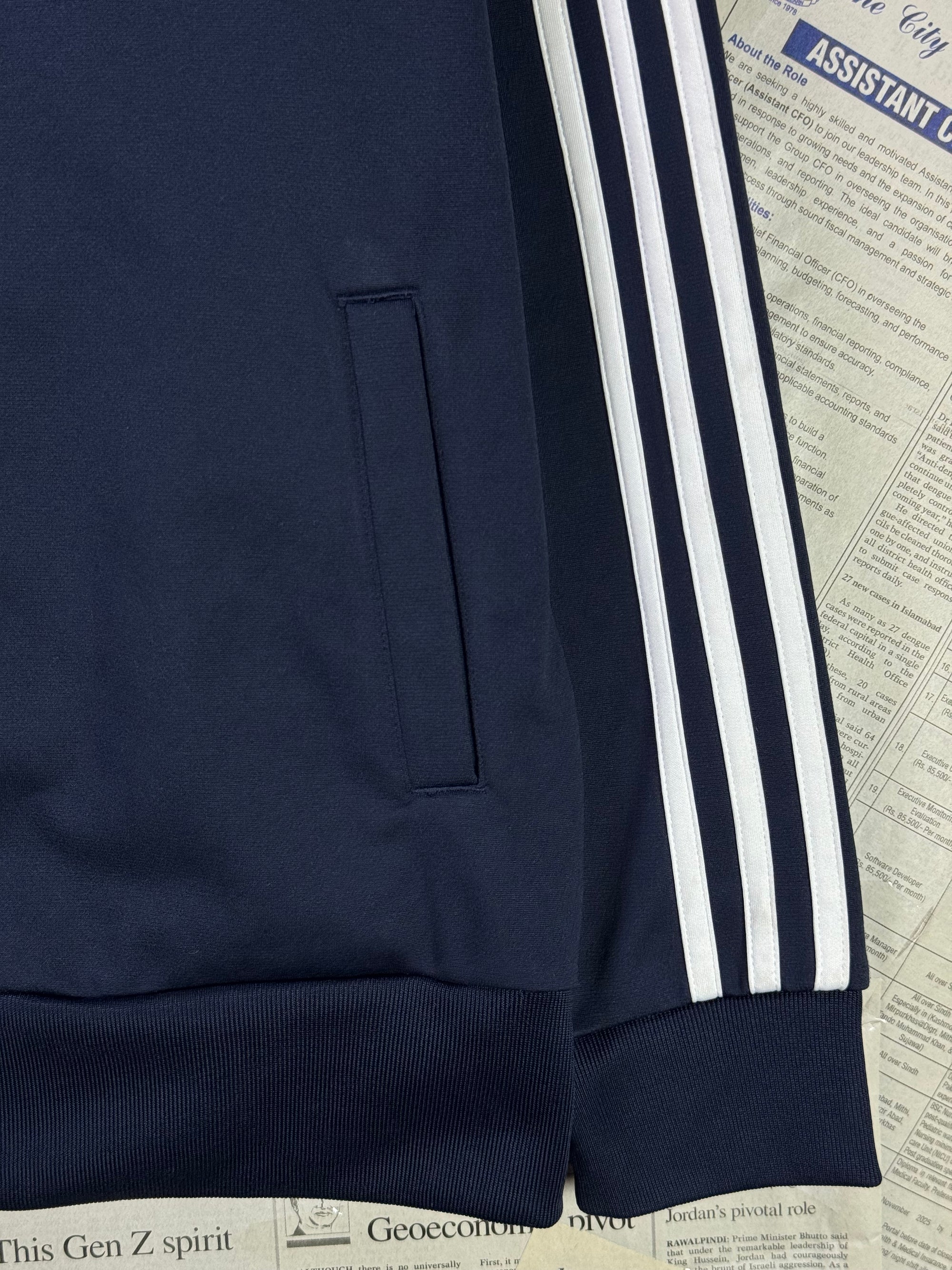 Kids - Adid*s® Small | Chest: 19" | Navy | Jacket | Inner: Stretch | 1822 - Genuine Maal