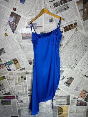 Shein® Small | Bust: 17.5" | Royal Blue | Bodicon Mini Dress | B8 - 5259 - Genuine Maal