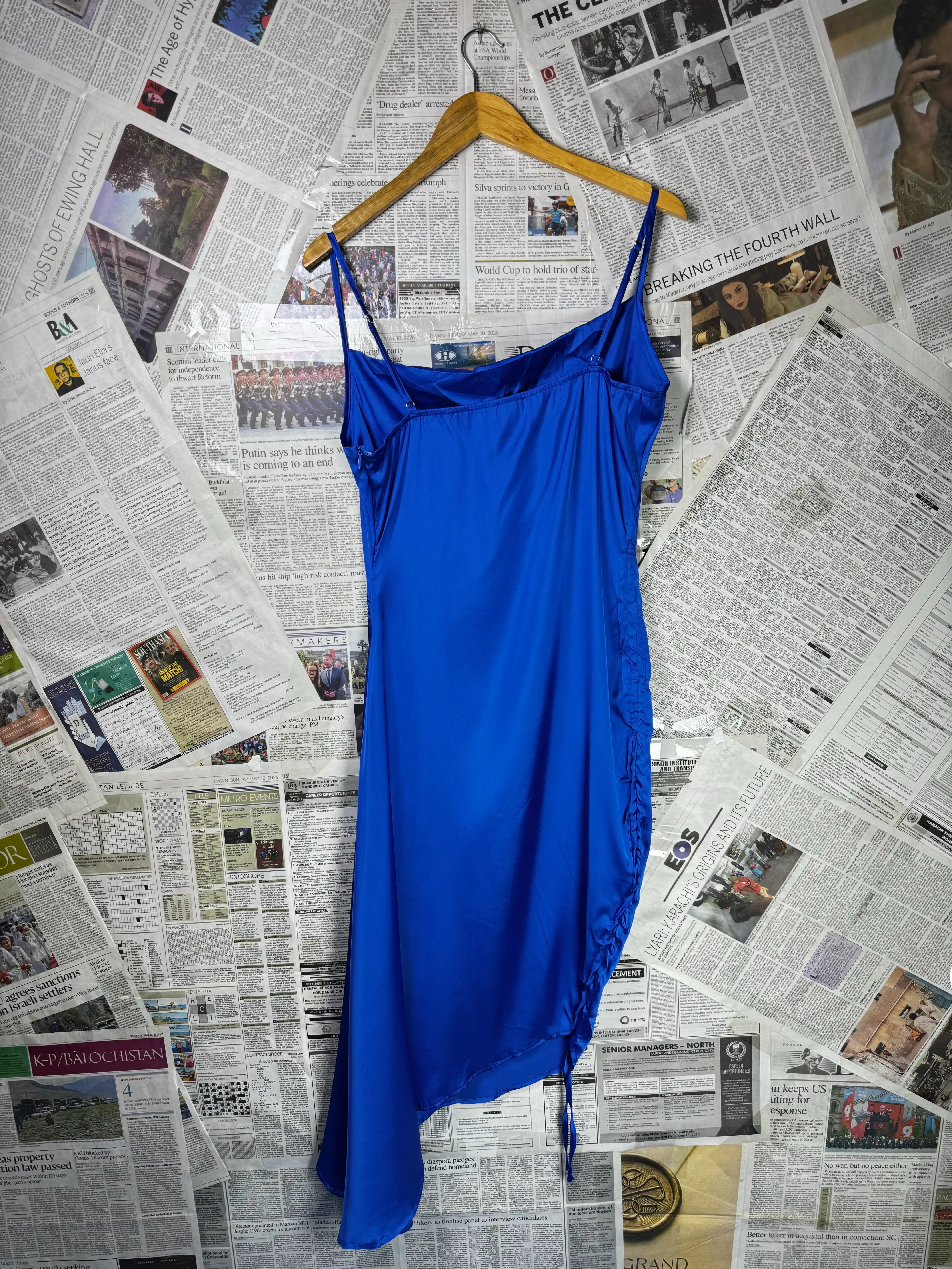 Shein® Small | Bust: 17.5" | Royal Blue | Bodicon Mini Dress | B8 - 5259 - Genuine Maal