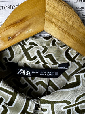 Zara® Large | Chest: 21" | Geometric Pattern | Shirt | B8 - 5262 - Genuine Maal