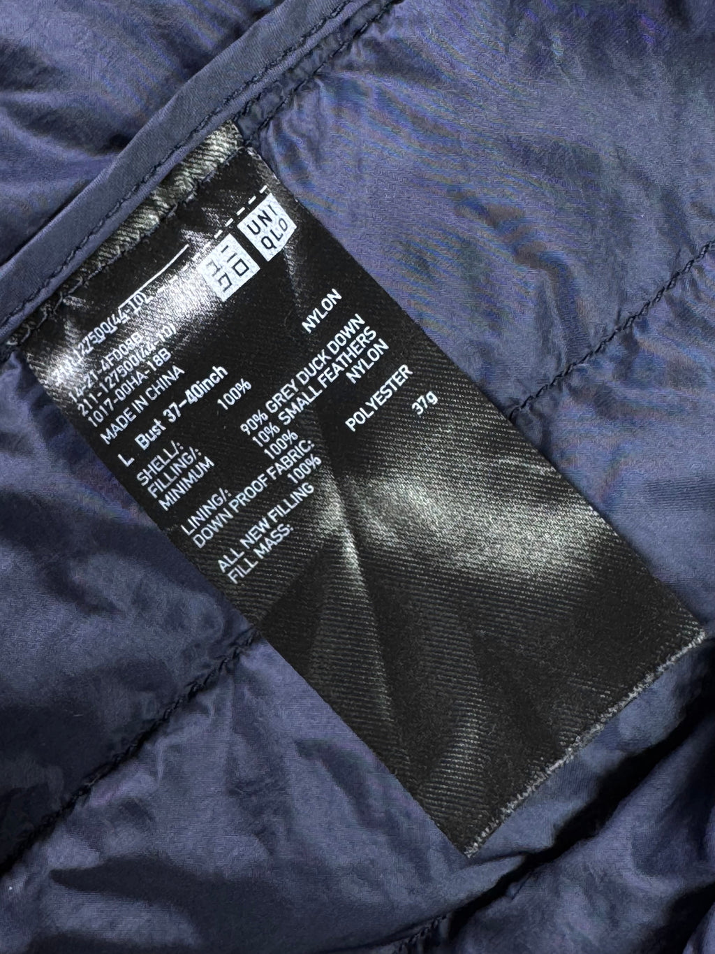 Uniqlo® Small | Chest: 20" | Navy | Sleeveless Puffer Jacket | Filling: Down/Feather | 1821 - Genuine Maal