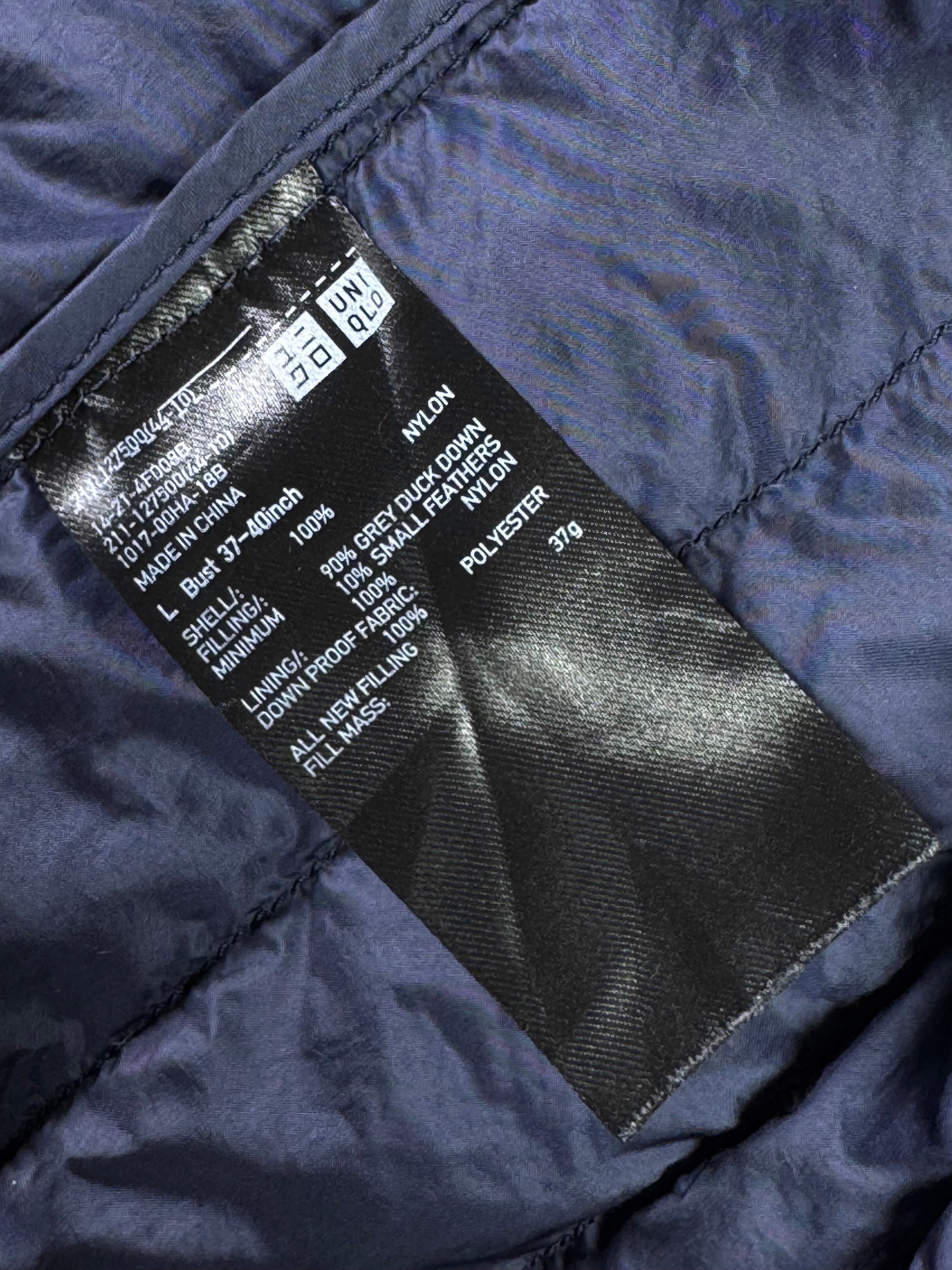 Uniqlo® Small | Chest: 20" | Navy | Sleeveless Puffer Jacket | Filling: Down/Feather | 1821 - Genuine Maal