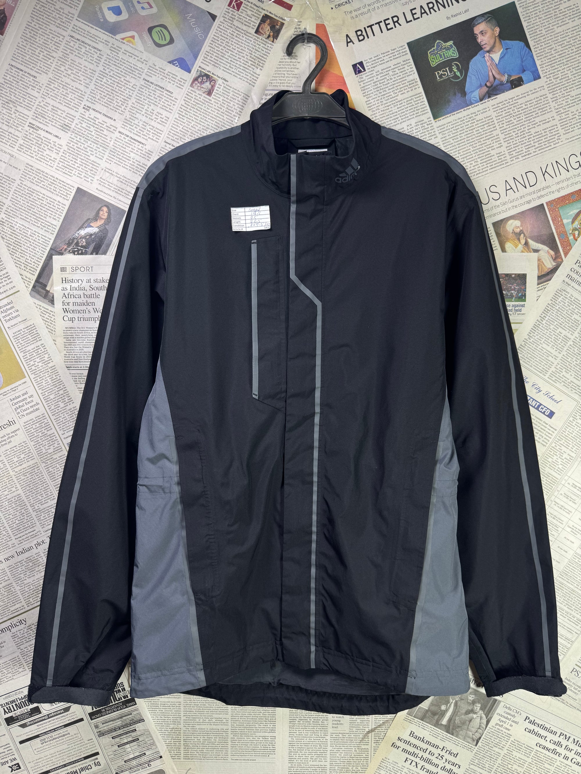 Adid*s® Small | Chest: 19.5" | Black | Windbreaker Jacket | Gore - Tex | 1820 - Genuine Maal