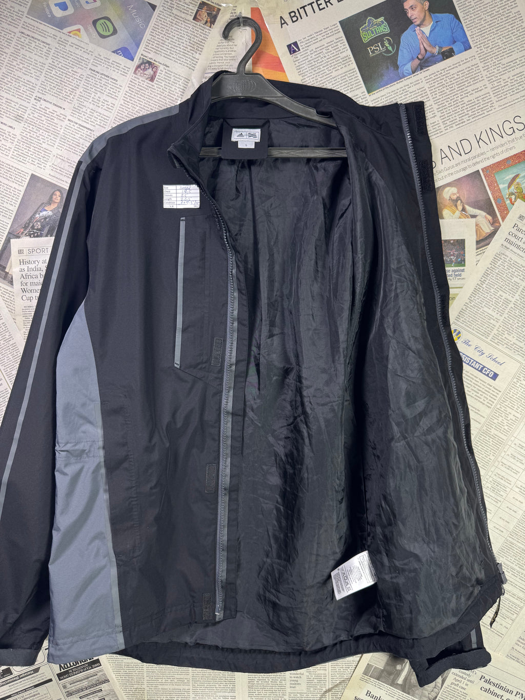 Adid*s® Small | Chest: 19.5" | Black | Windbreaker Jacket | Gore - Tex | 1820 - Genuine Maal