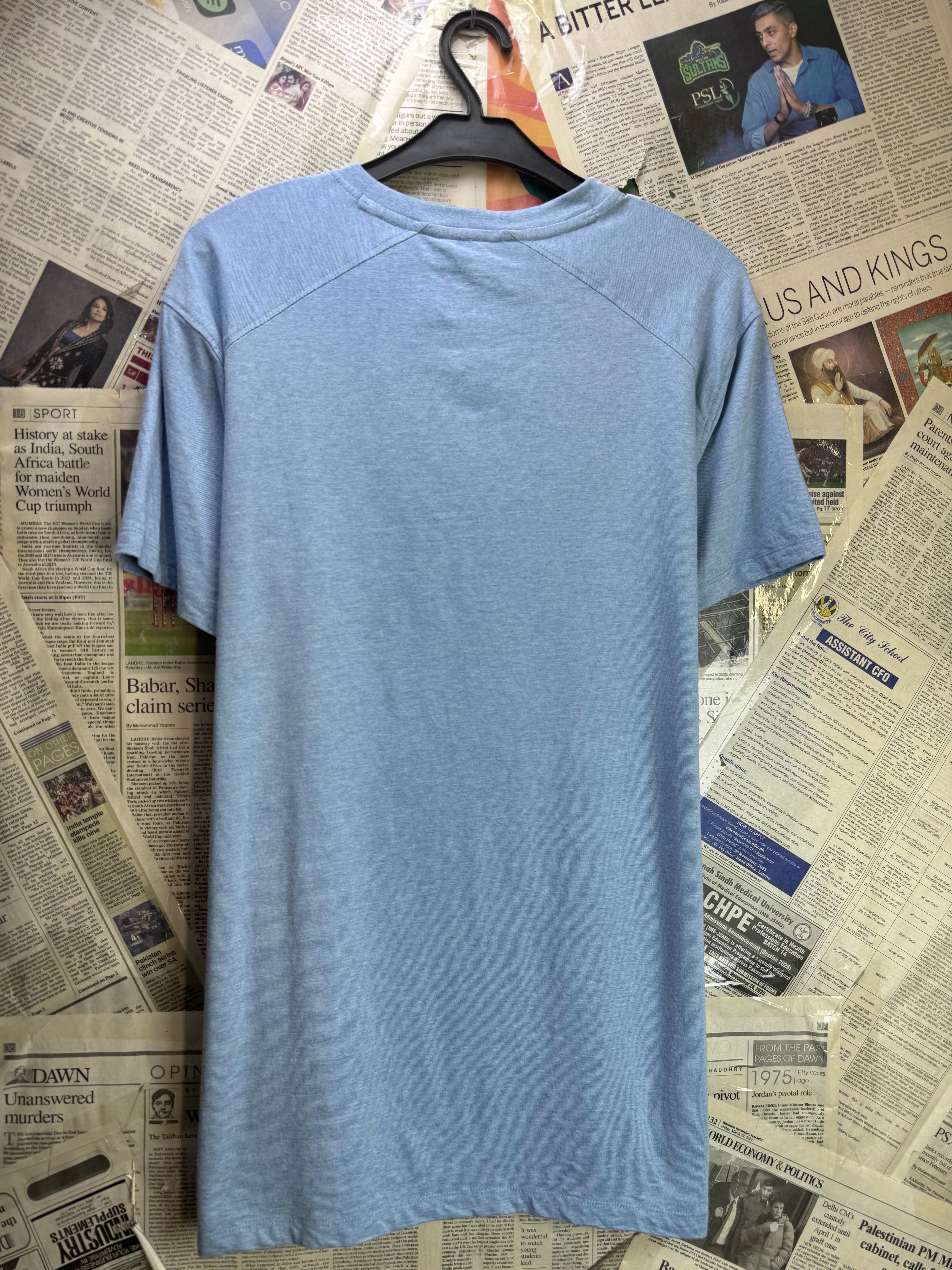 Kenneth Cole® Medium | Chest: 21.5" | Blue | T-Shirt | Cotton - Viscose - Spandex | 4078 - Genuine Maal