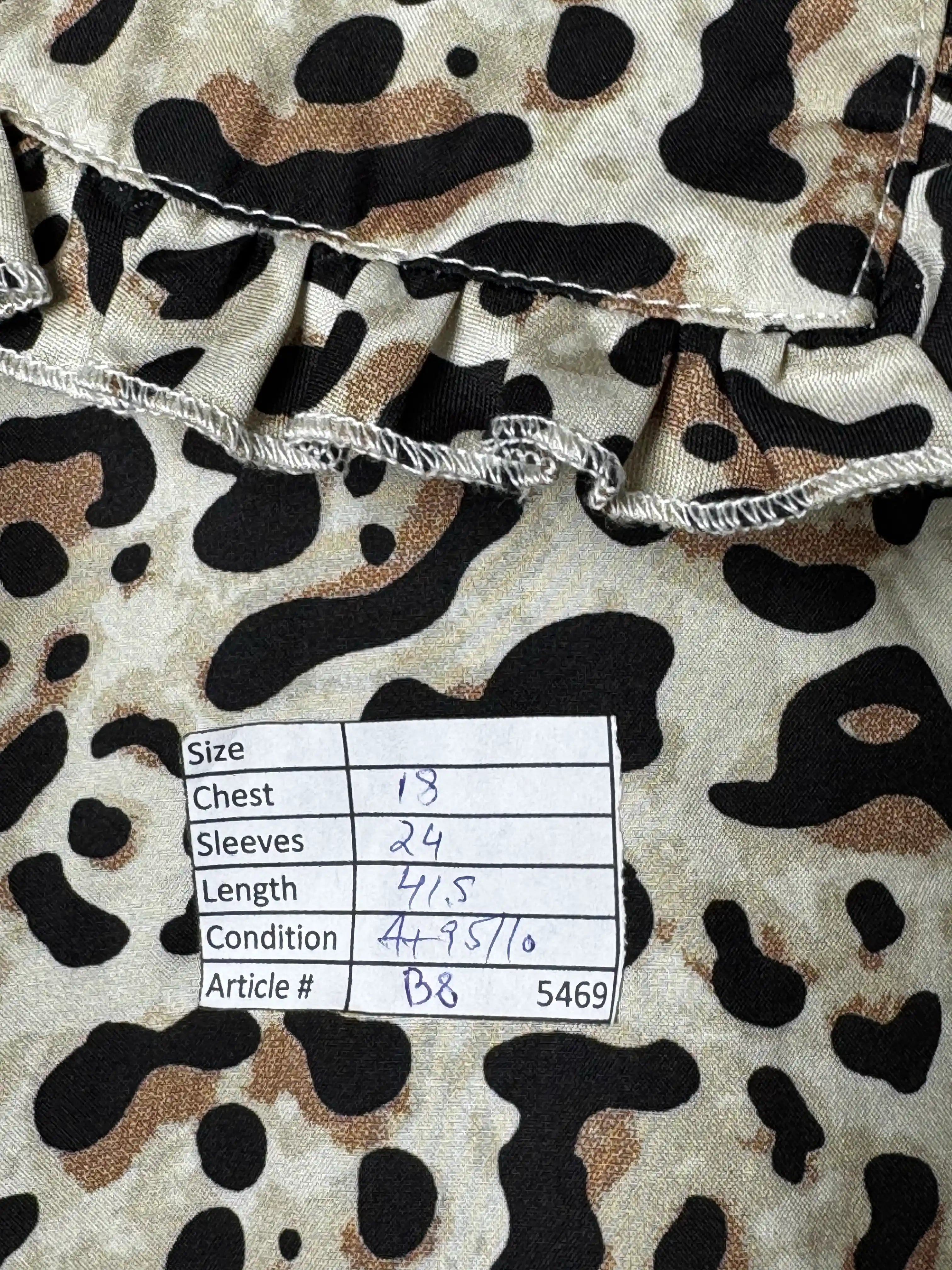Boohoo® Small | Bust: 18" | Leopard Print | Mini Dress | B8 - 5469 - Genuine Maal