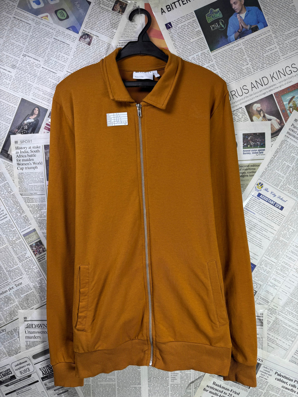 Asos® XS | Chest: 18.5" | Dark Mustard | Light Jacket | Lining: Stretch | 1809 - Genuine Maal