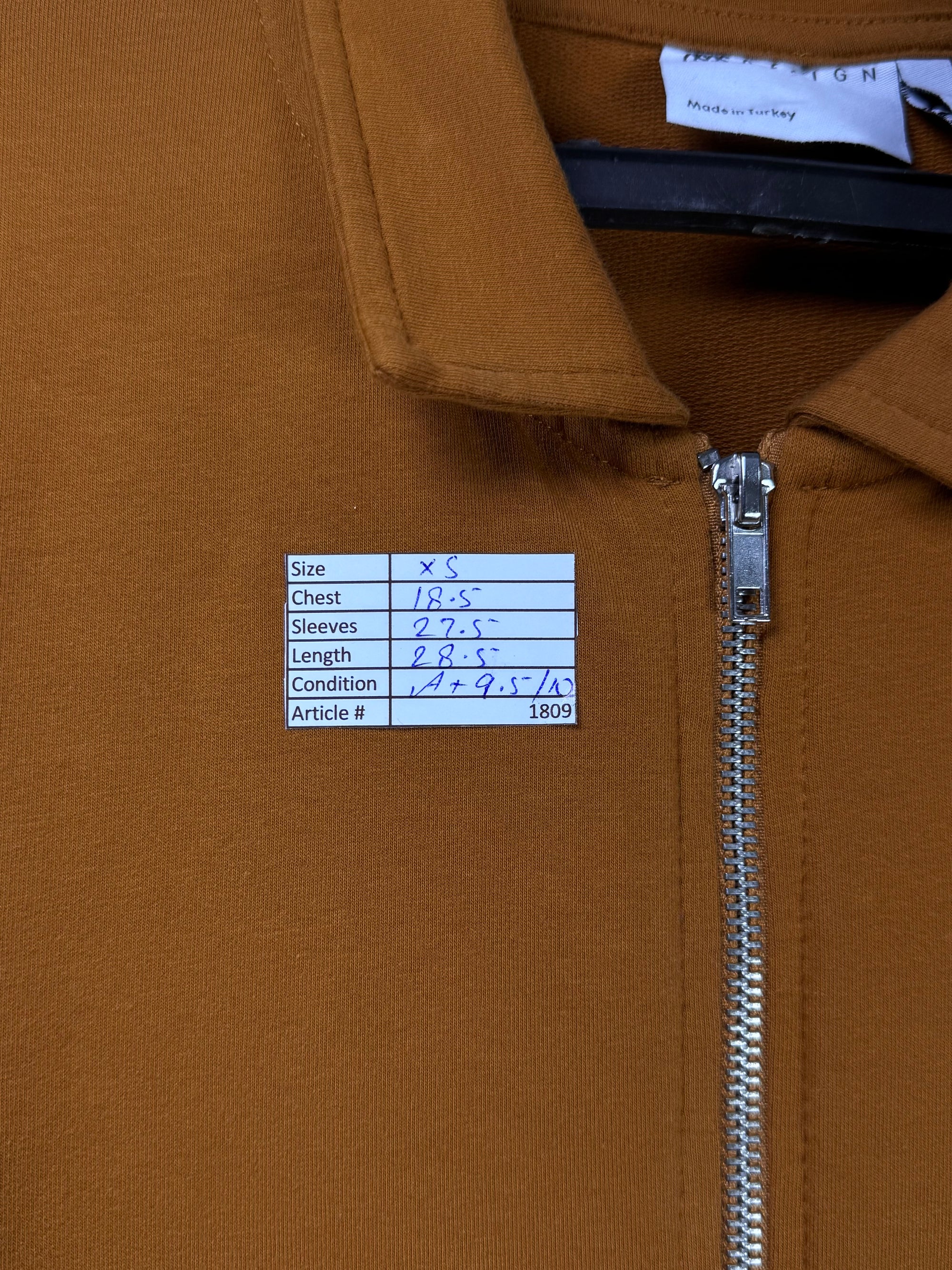 Asos® XS | Chest: 18.5" | Dark Mustard | Light Jacket | Lining: Stretch | 1809 - Genuine Maal