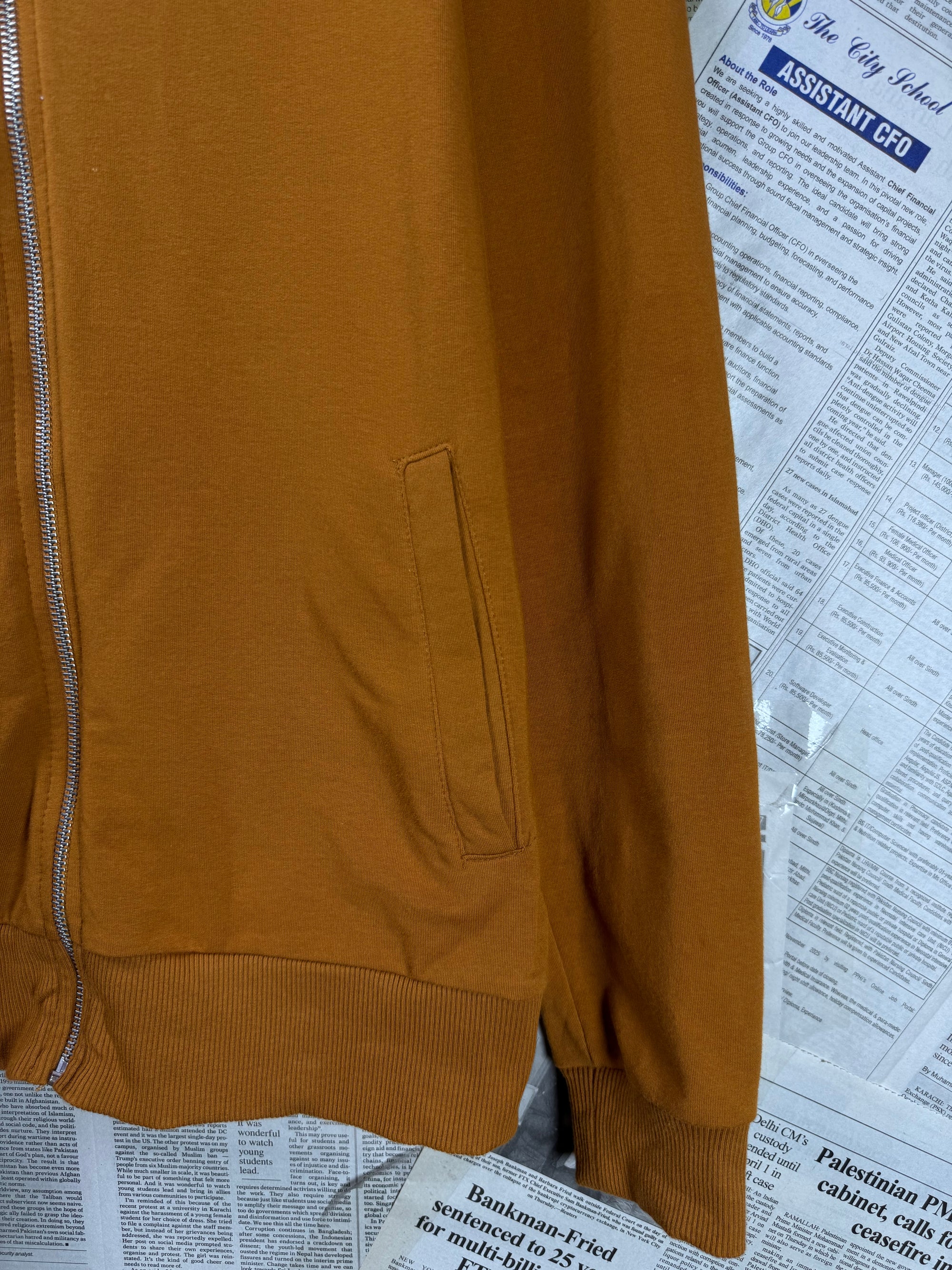 Asos® XS | Chest: 18.5" | Dark Mustard | Light Jacket | Lining: Stretch | 1809 - Genuine Maal