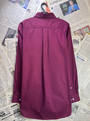 Croft & Barrow® Large | Chest: 24" | Burgundy | Collar 16.5" Shirt | Cotton - Poly | 4083 - Genuine Maal