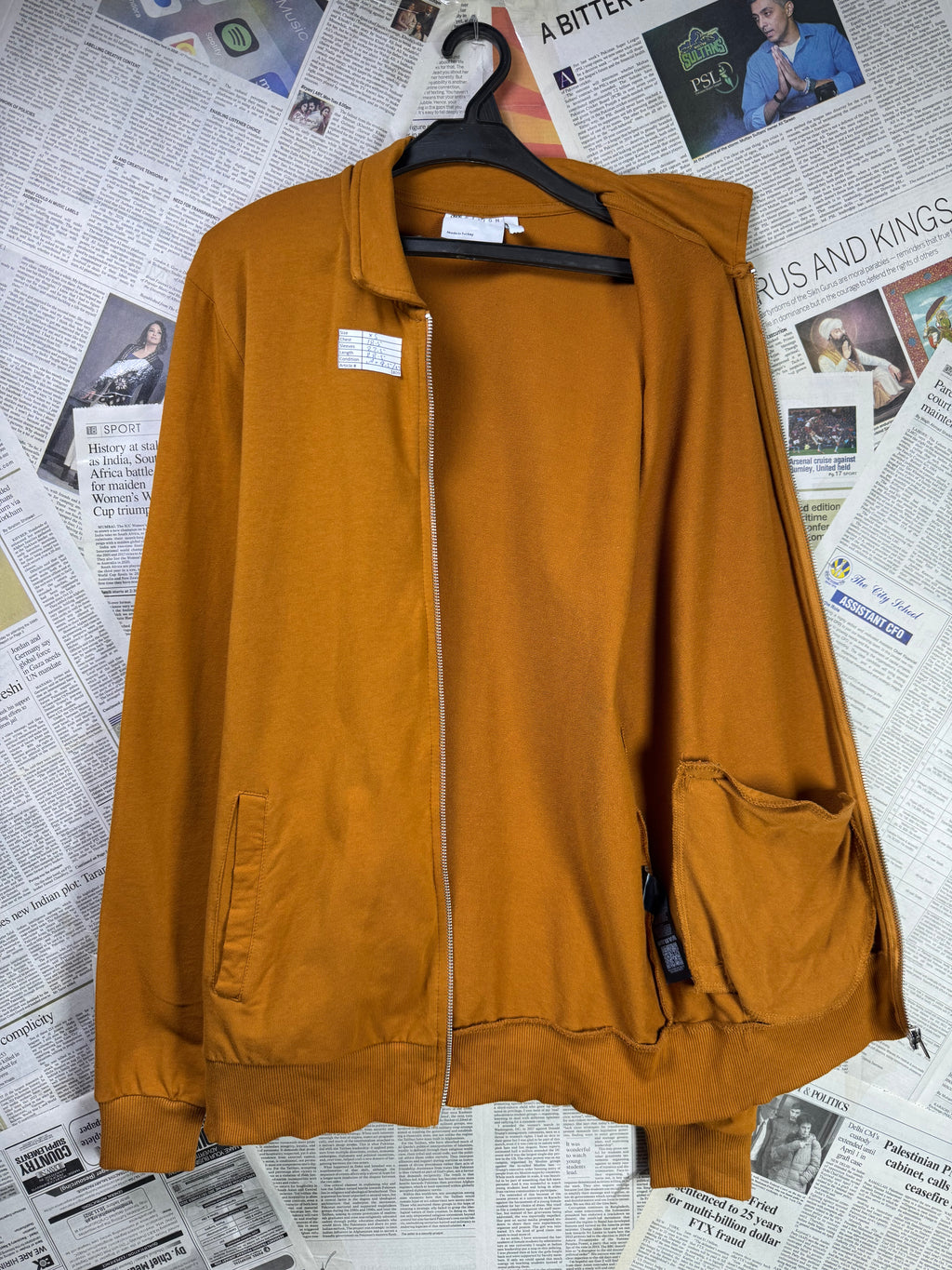 Asos® XS | Chest: 18.5" | Dark Mustard | Light Jacket | Lining: Stretch | 1809 - Genuine Maal