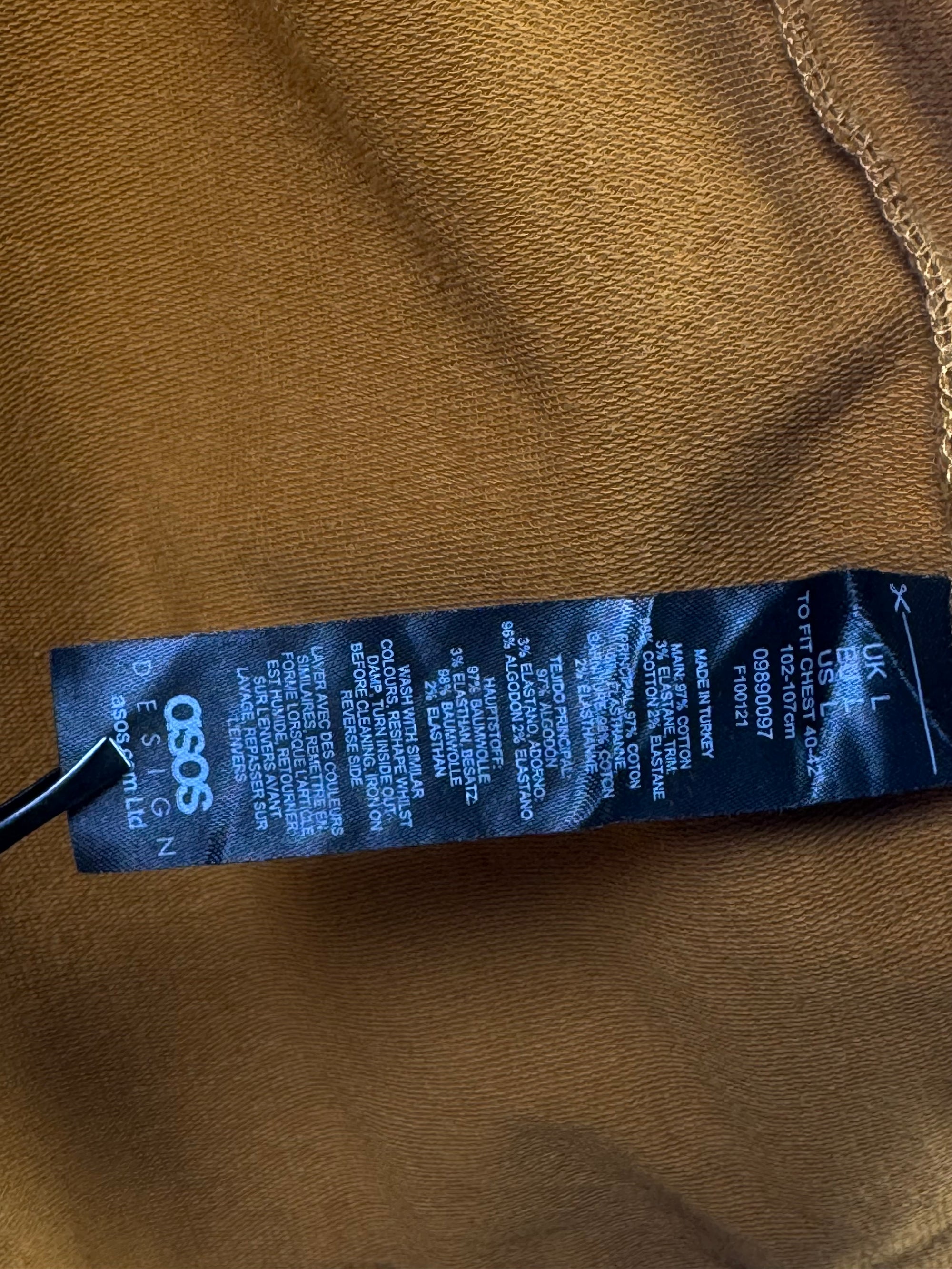 Asos® XS | Chest: 18.5" | Dark Mustard | Light Jacket | Lining: Stretch | 1809 - Genuine Maal