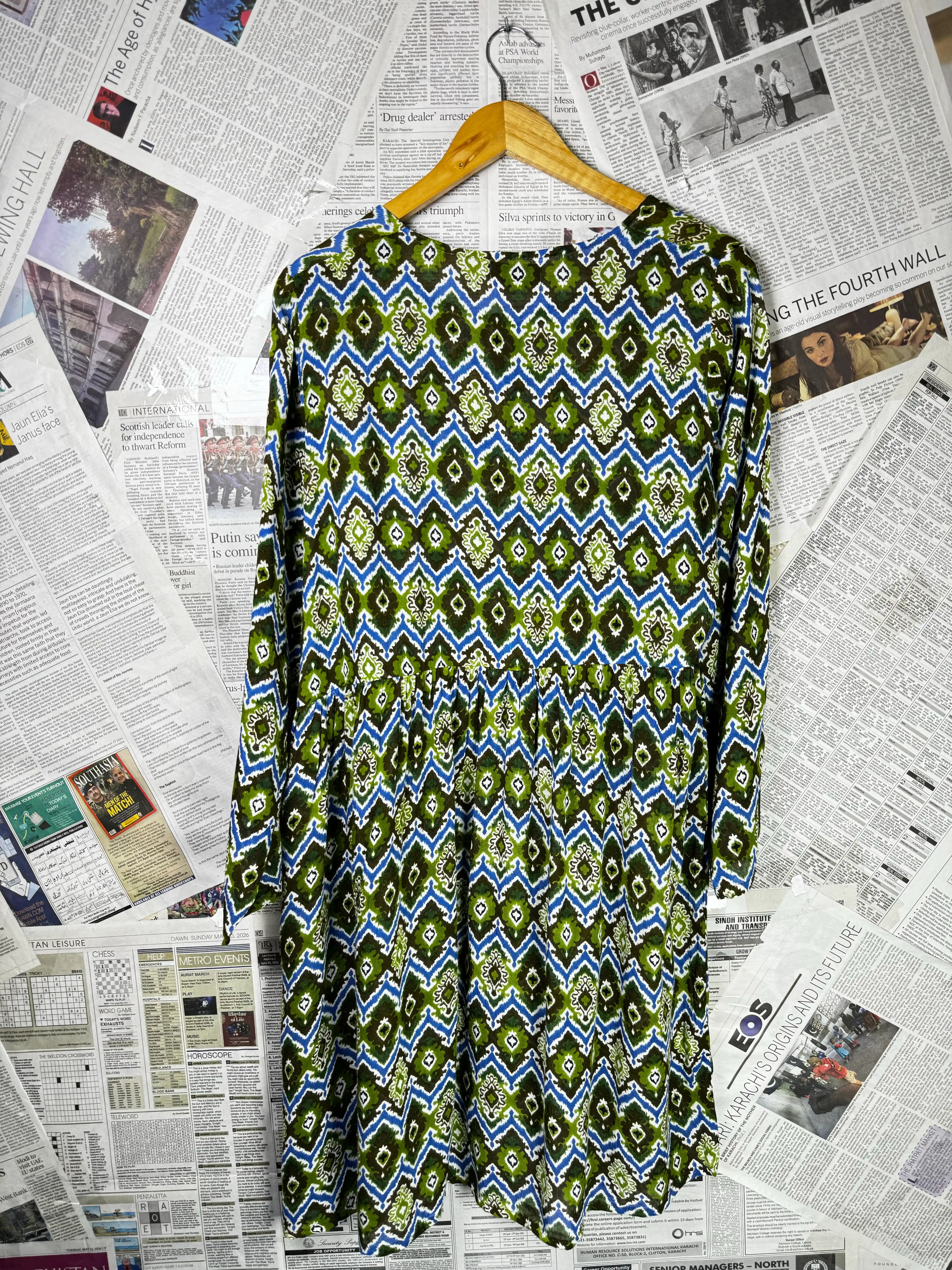 Blackberry® XL | Bust: 22" | Geometrical Print | Mini Dress | B8 - 5445 - Genuine Maal